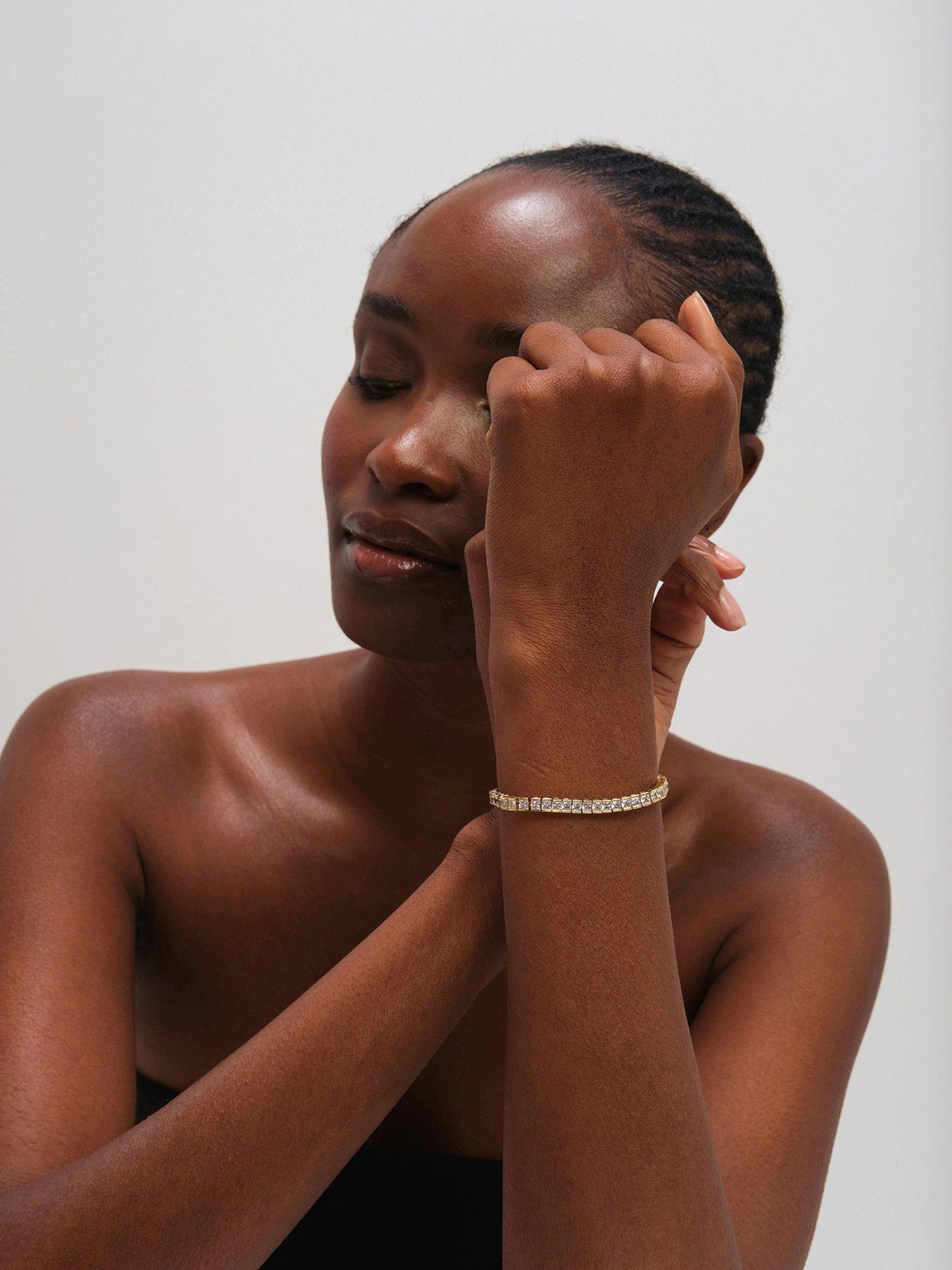Jon Richard Jon Richard Gold Plated Luxe Tennis Bracelet