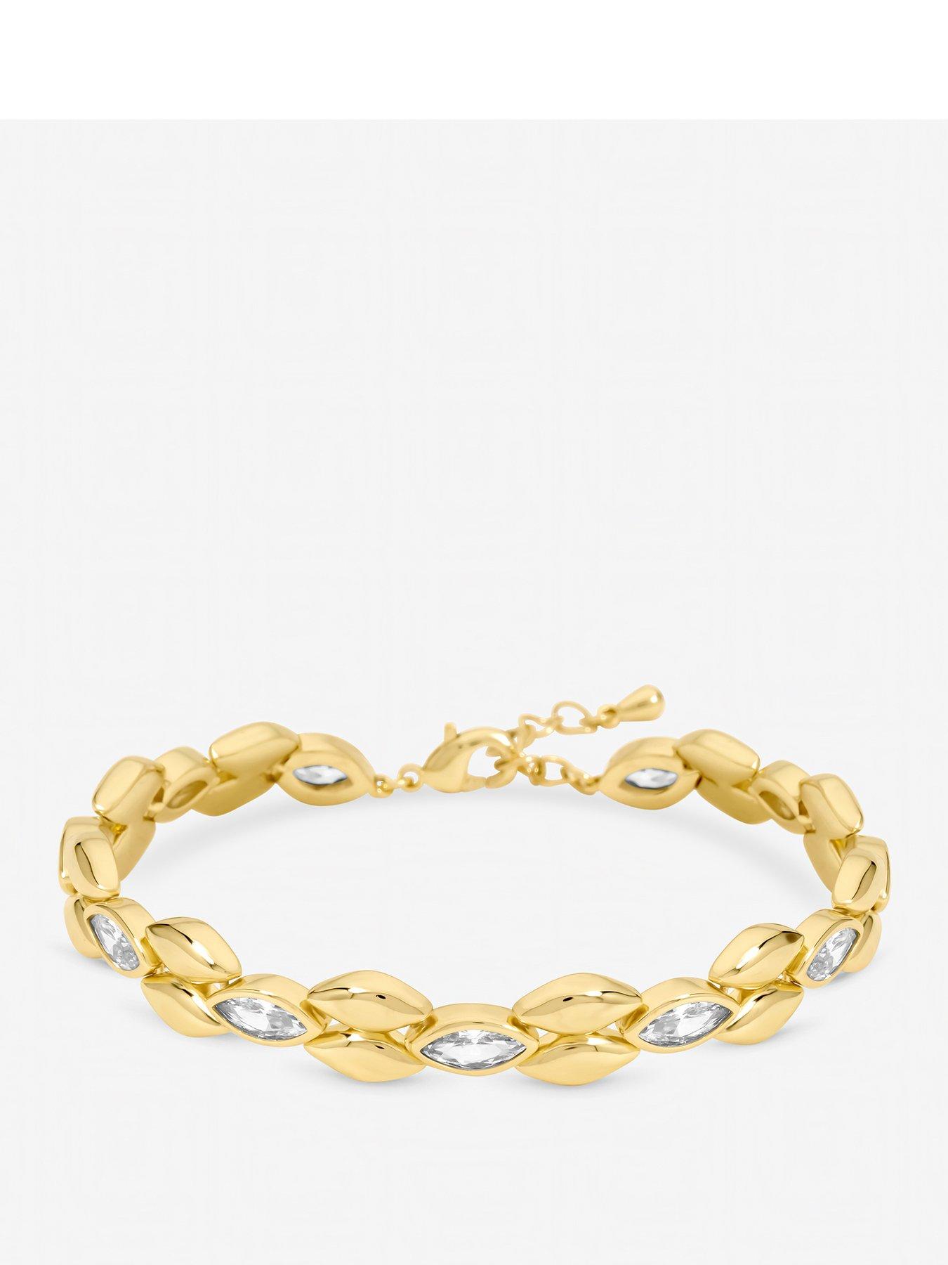 Jon Richard Jon Richard Gold Plated and Crystal Bracelet