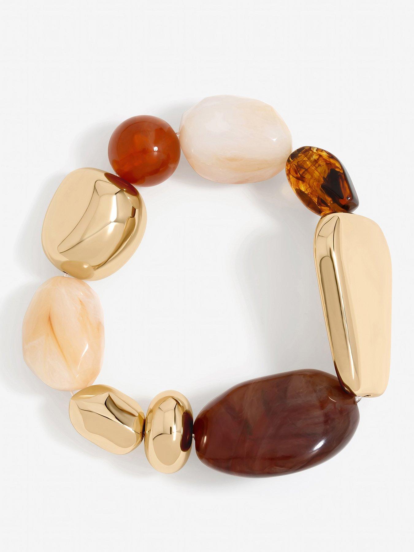 mood-gold-polished-and-resin-stretch-braceletfront