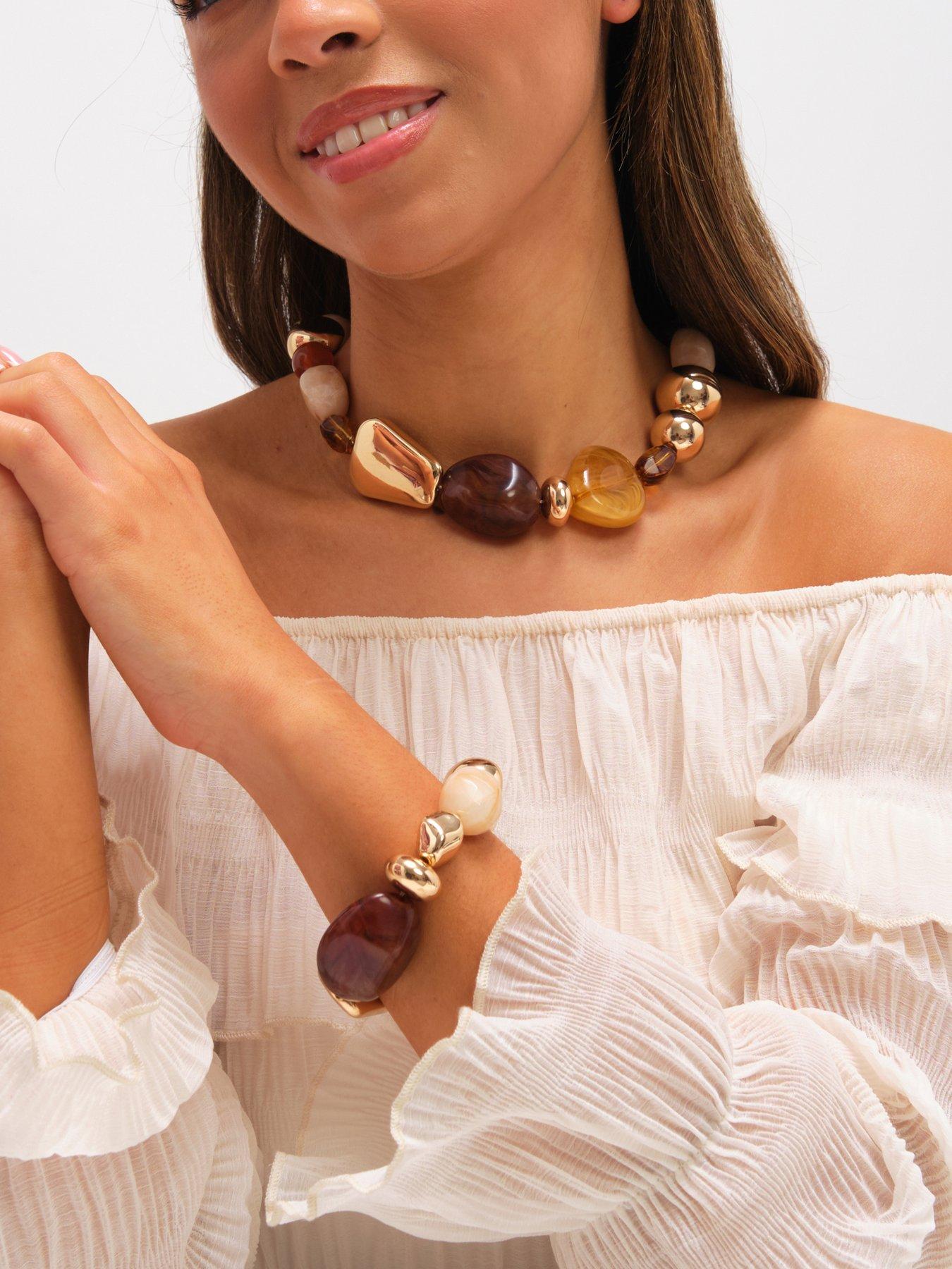 mood-gold-polished-and-resin-stretch-braceletback