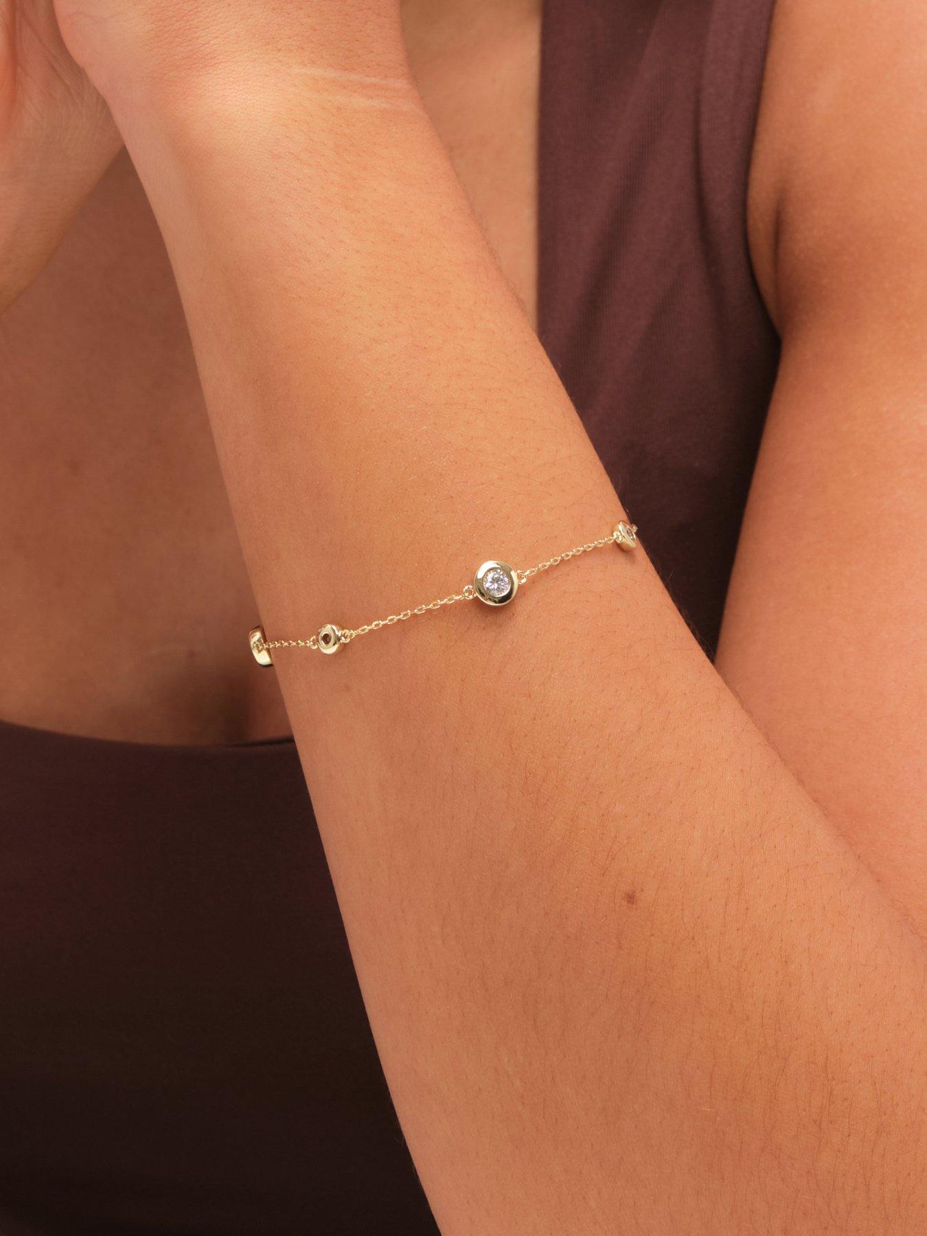 jon-richard-gold-plated-cubic-zirconia-bezel-braceletfront