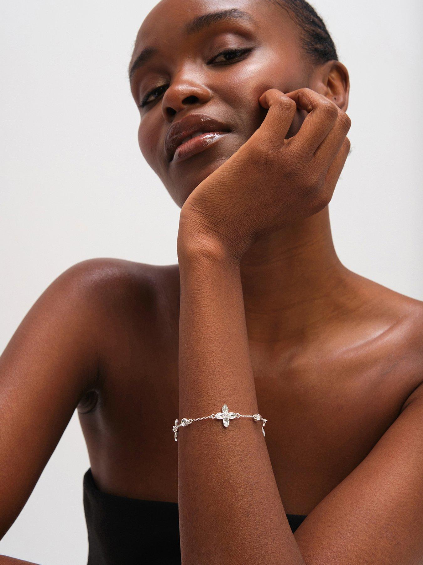 jon-richard-silver-plated-and-crystal-clover-braceletfront