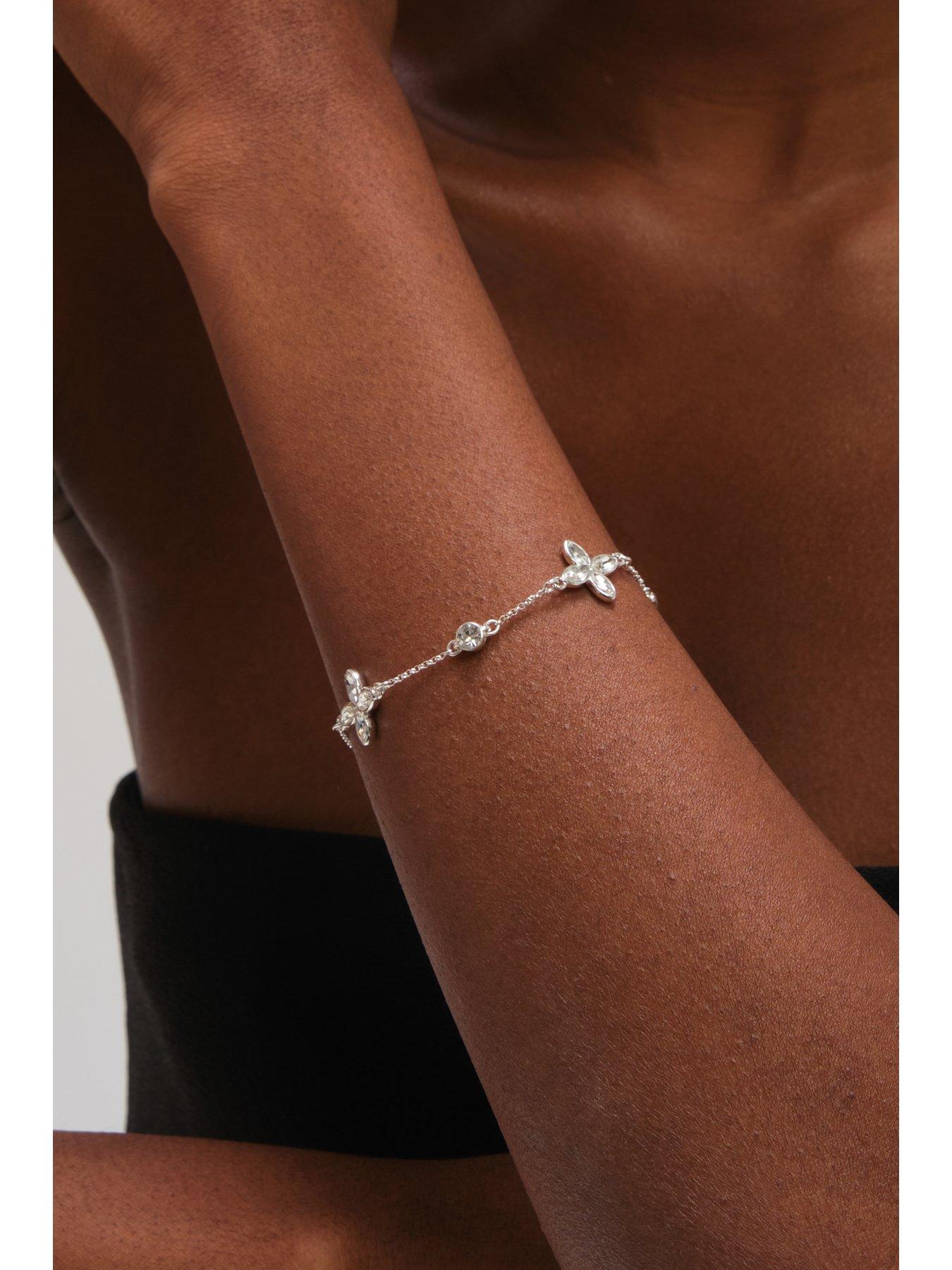 jon-richard-silver-plated-and-crystal-clover-braceletback