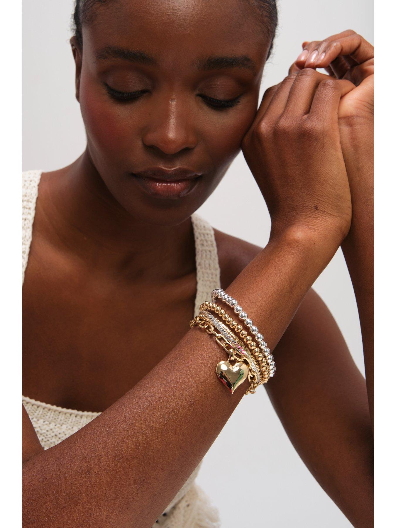 mood-two-tone-heart-bracelet-pack-of-4back