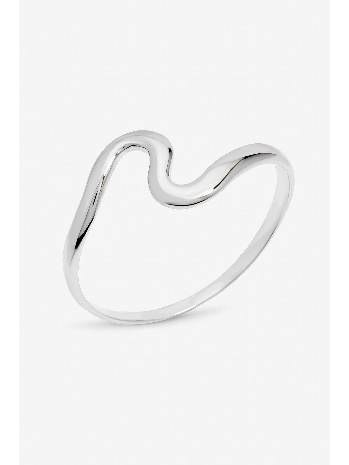 Image 3 of 4 of Jon Richard Jon Richard Silver Plated Polished Swirl Bangle