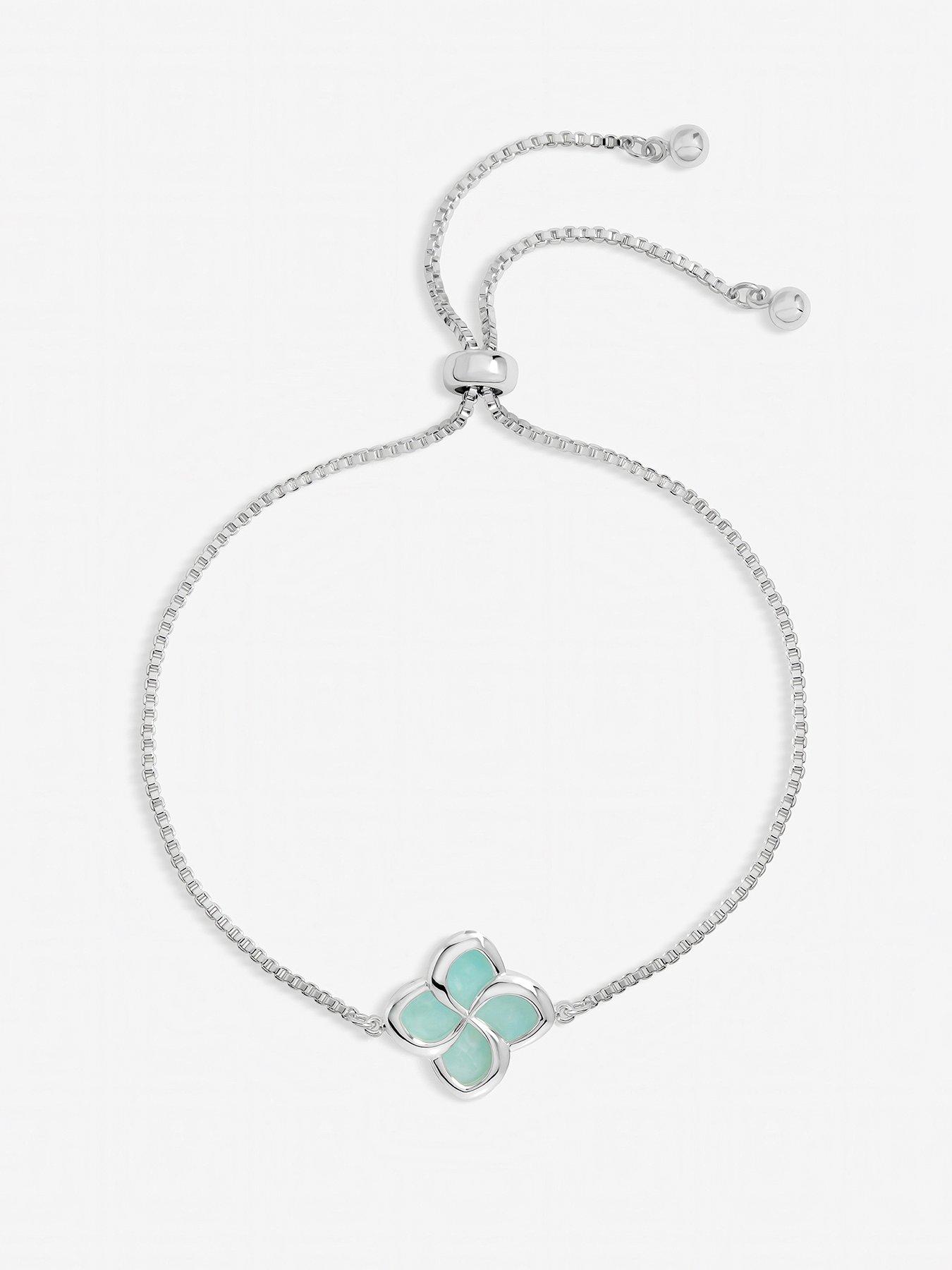 Image 1 of 1 of Inicio Inicio Turquoise Clover Toggle Bracelet