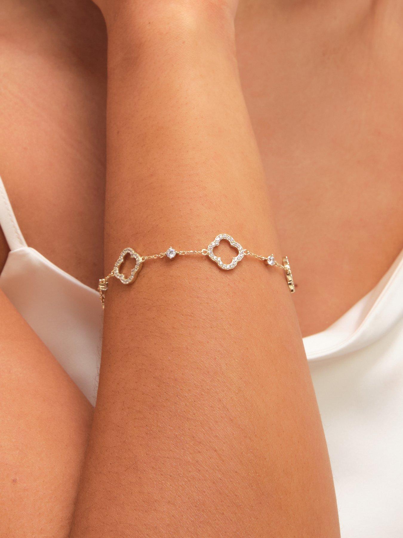 jon-richard-gold-plated-pave-and-crystal-open-clover-braceletfront