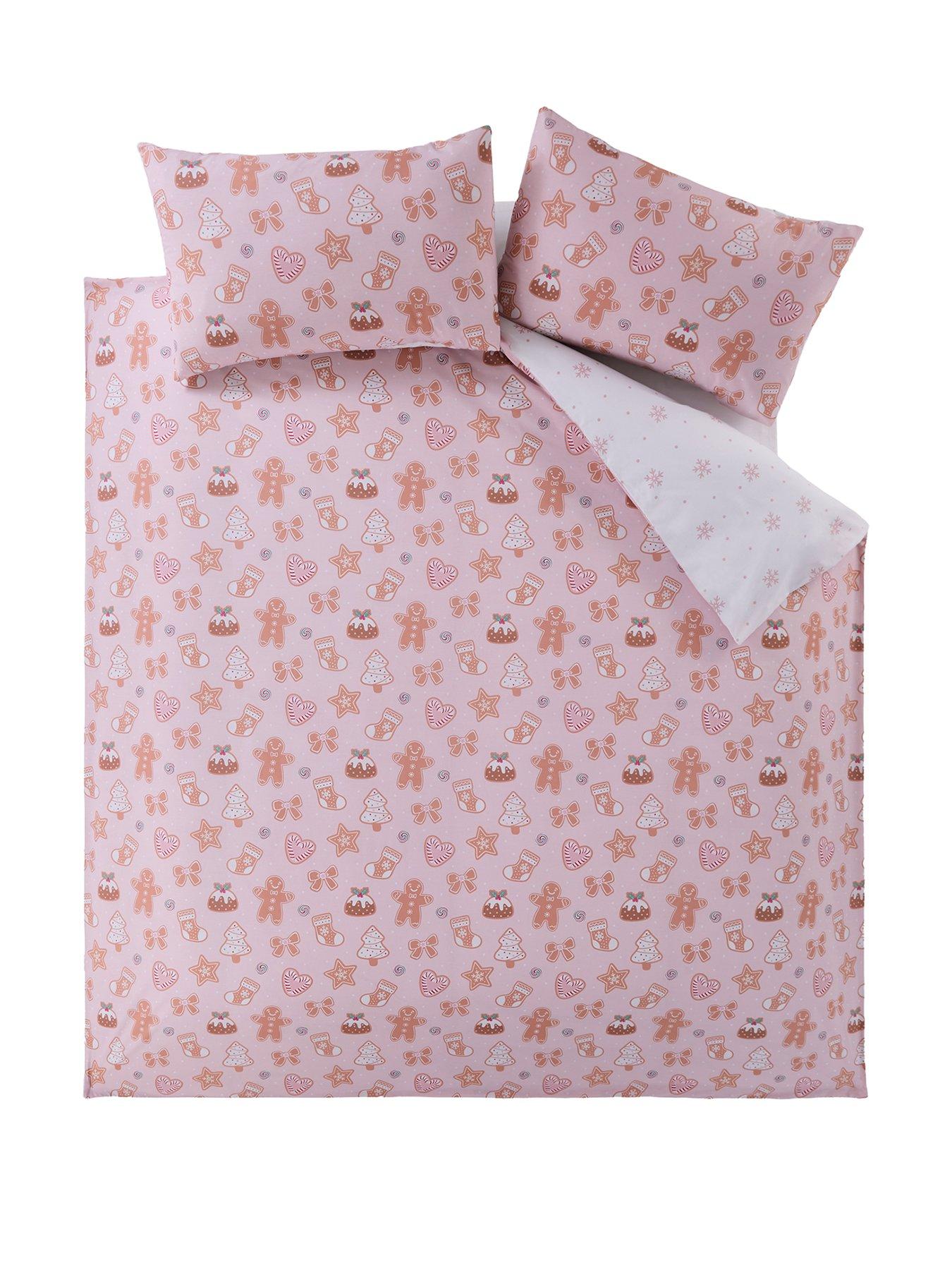 Image 2 of 5 of The Very Collection Christmas Treats Duvet Set - Pink