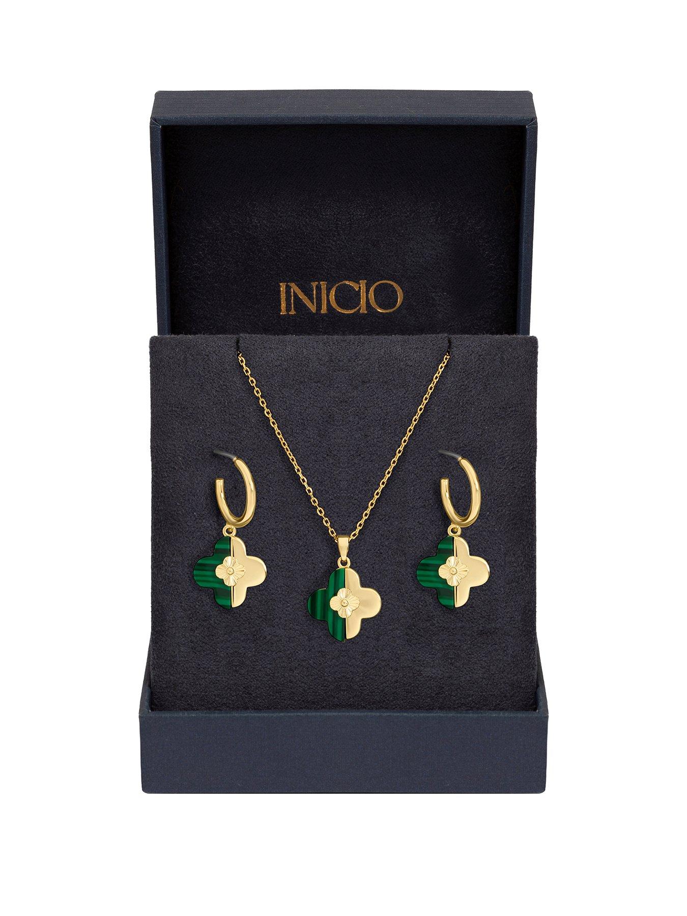 inicio-inicio-gold-plated-and-malachite-clover-set-gift-box
