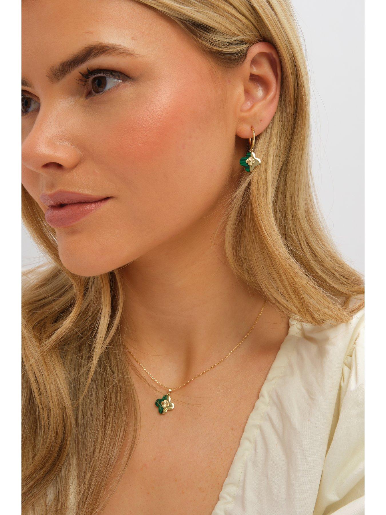 inicio-gold-plated-and-malachite-clover-set-gift-boxstillFront