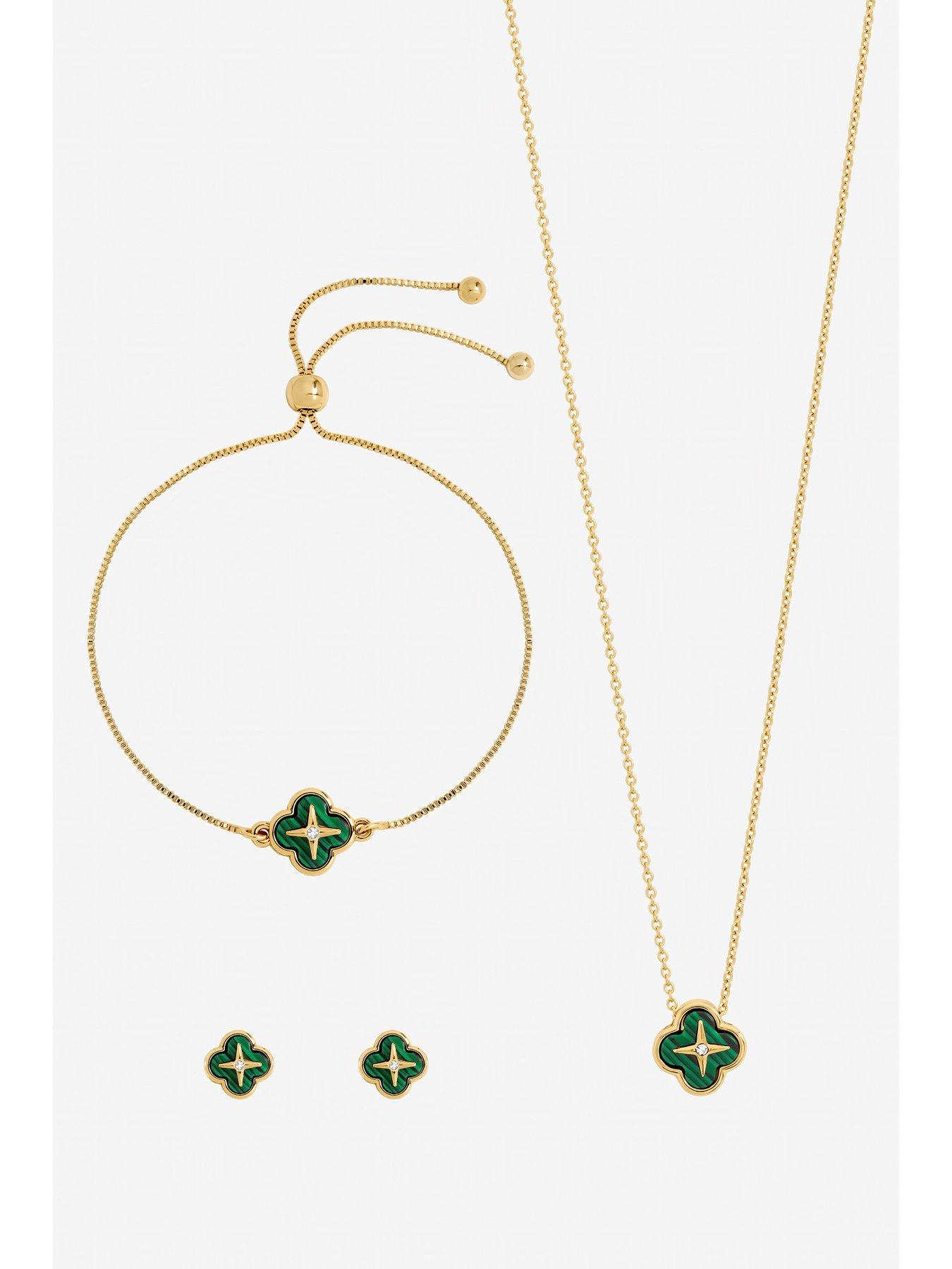 jon-richard-gold-plated-and-malachite-clover-trio-set-gift-boxstillFront