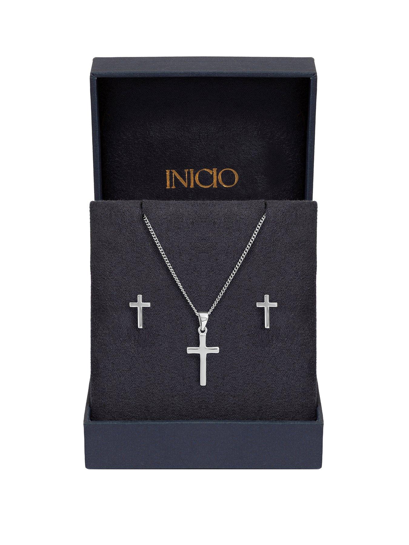 Image 1 of 5 of Inicio Inicio Polished Cross Set - Gift Box