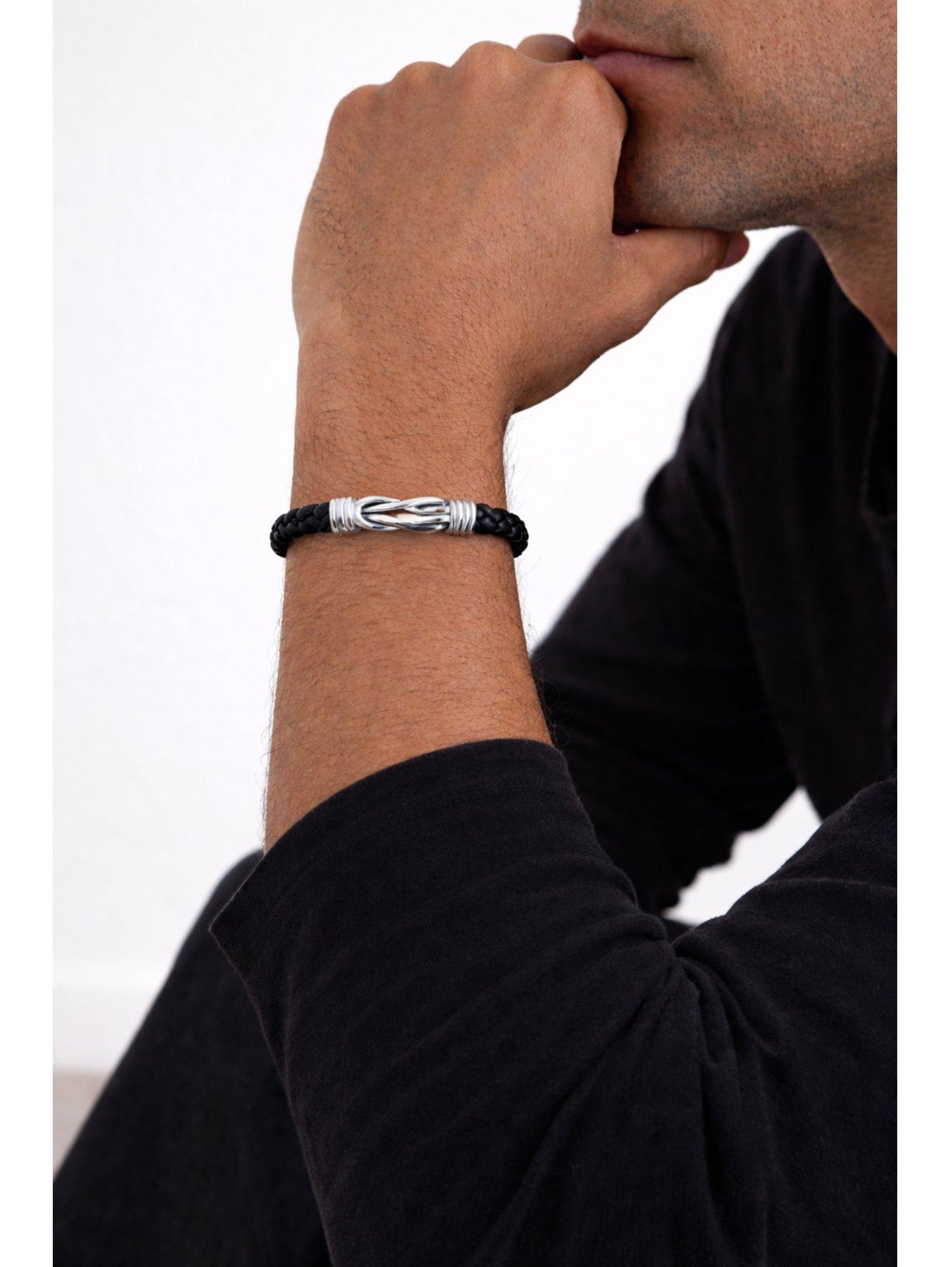 inicio-mens-black-plaited-bracelet-gift-pouchback