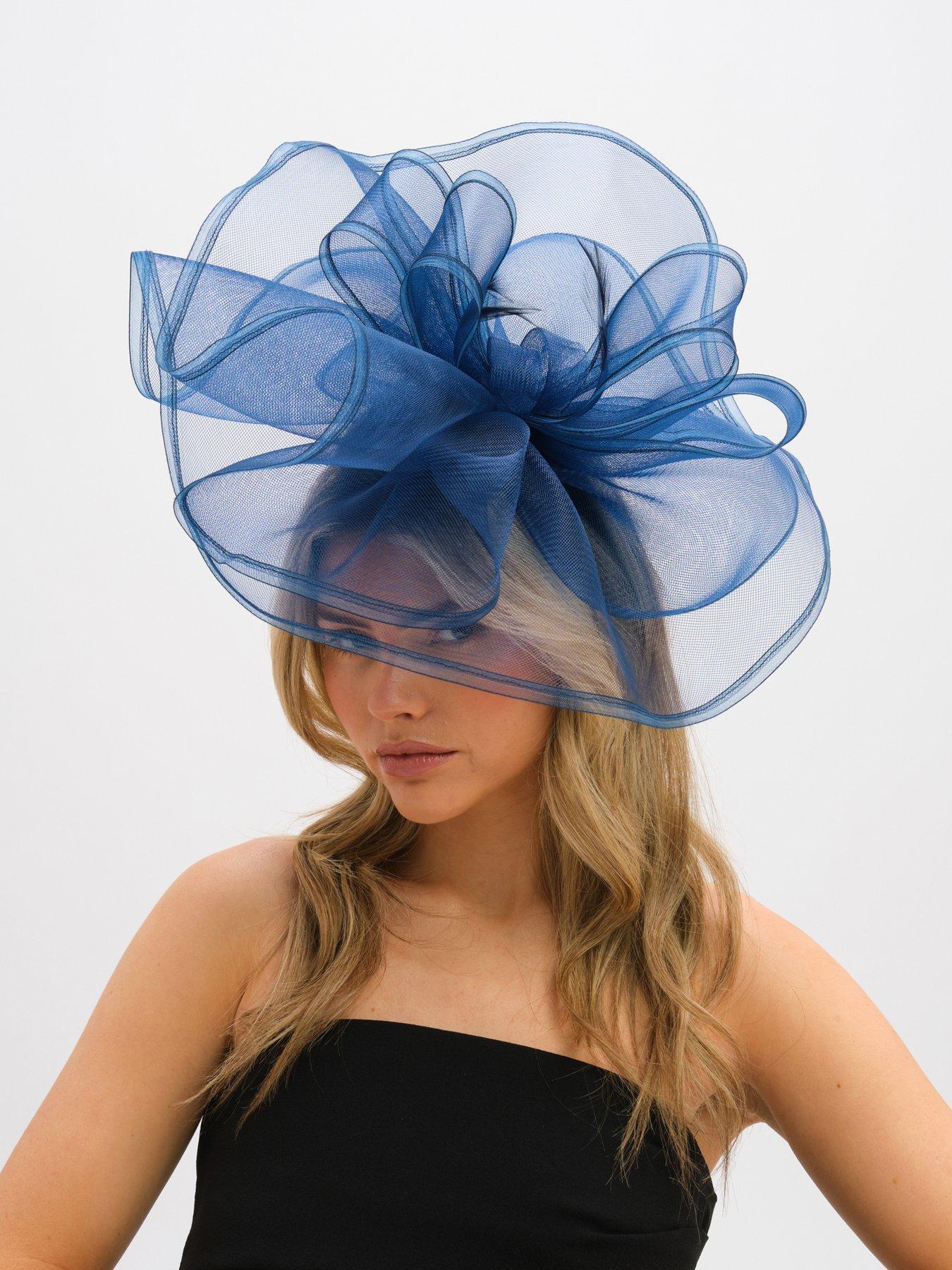 Image 3 of 3 of Jon Richard Navy Large Hat Fascinator