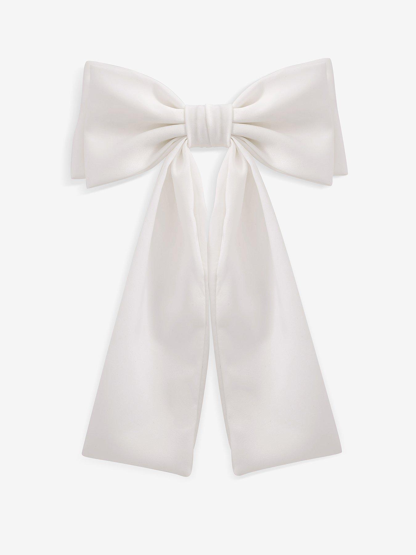Image 1 of 3 of Jon Richard Jon Richard Bridal Ivory Satin Bow