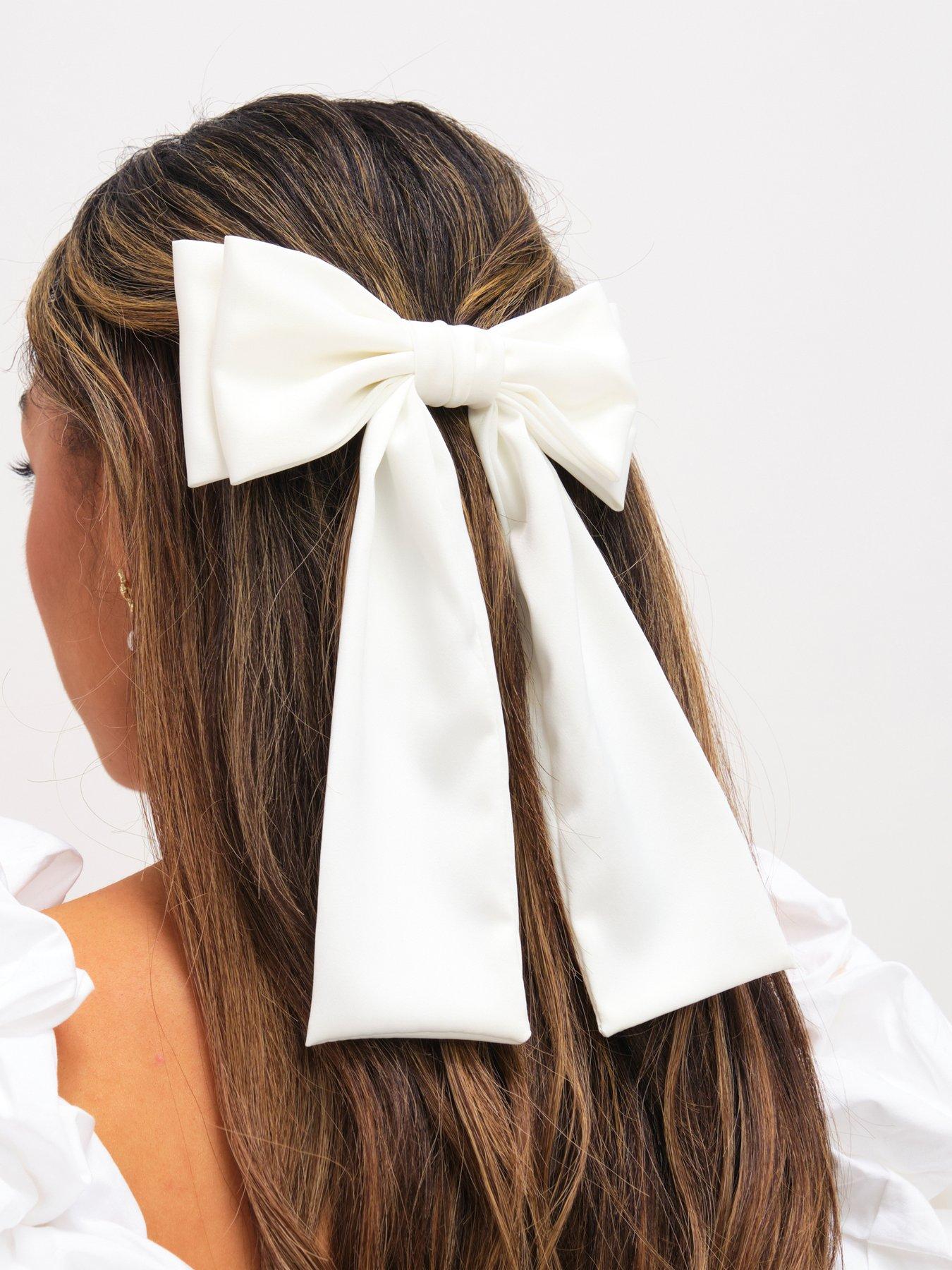 Image 2 of 3 of Jon Richard Jon Richard Bridal Ivory Satin Bow