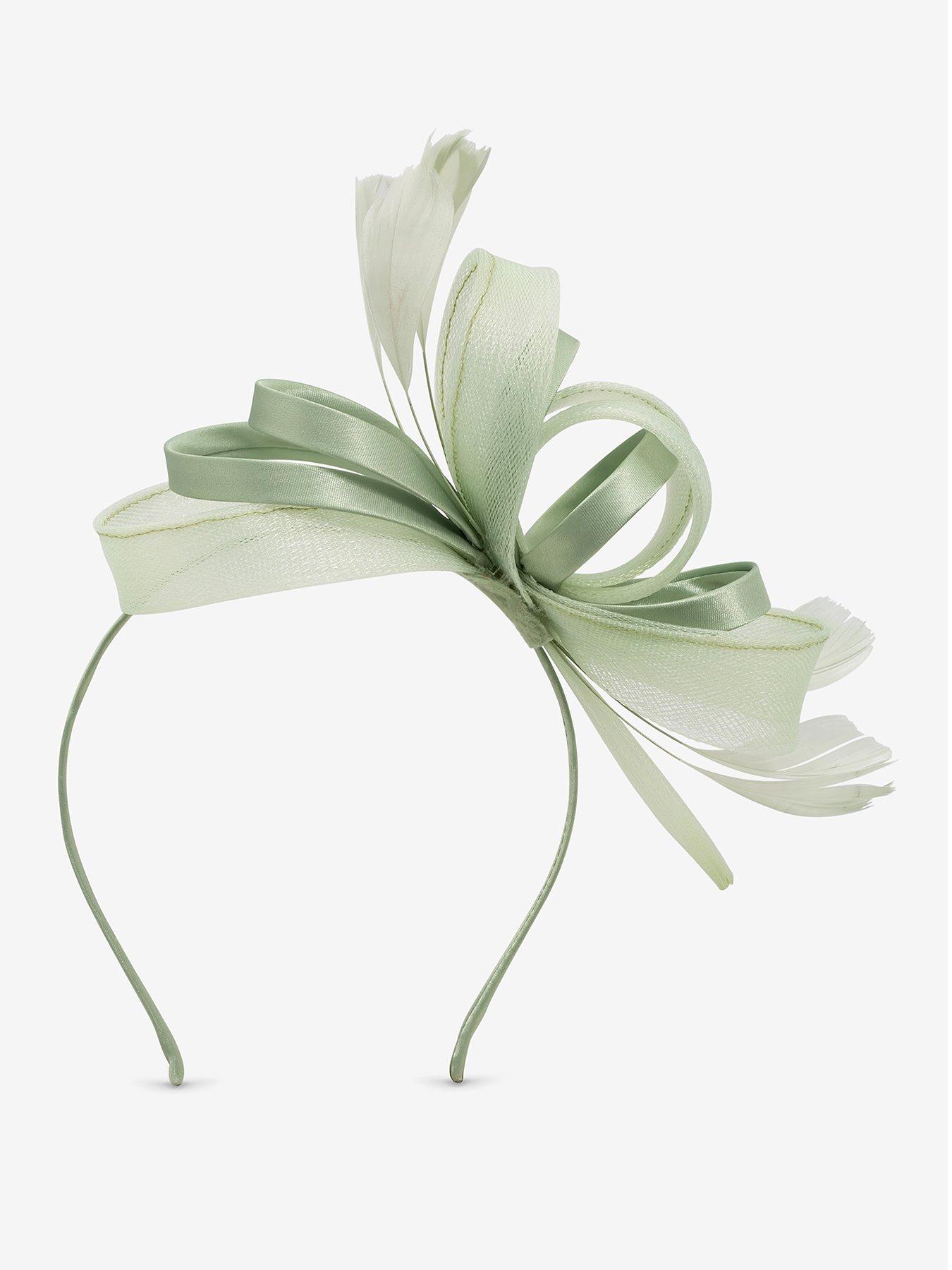 Jon Richard Jon Richard Meduim Sage Green Fascinator Headband