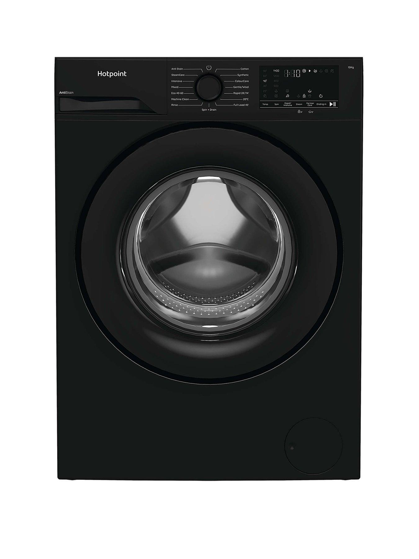 Hotpoint Hotpoint AntiStain H101BANTISTAINUK 10kg Washing Machine with Steam - Black