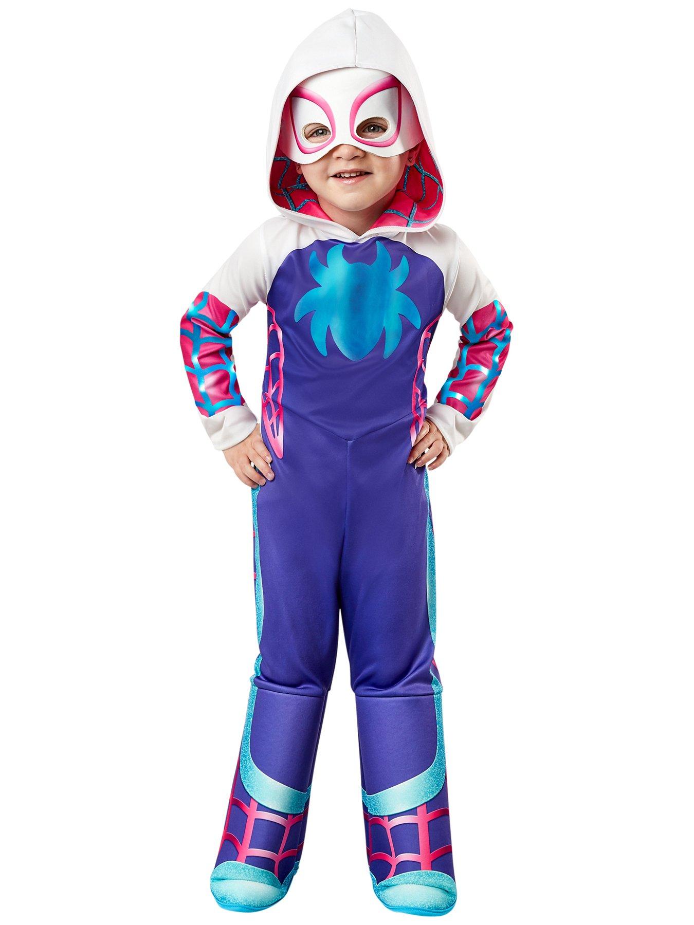 Image 1 of 4 of Spiderman Deluxe Ghost Spider Child Costume