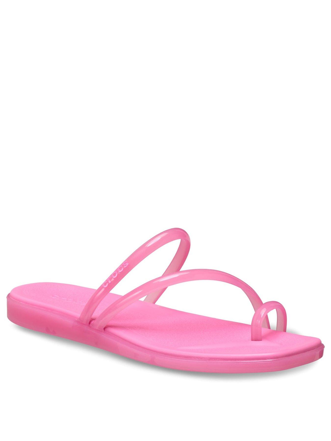 Image 2 of 6 of Crocs Miami Round Toe Loop - Pink