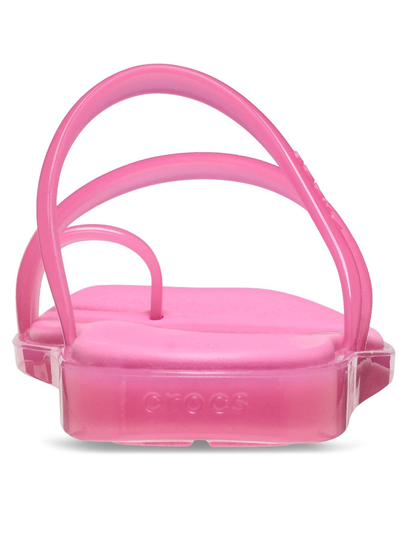 Image 3 of 6 of Crocs Miami Round Toe Loop - Pink
