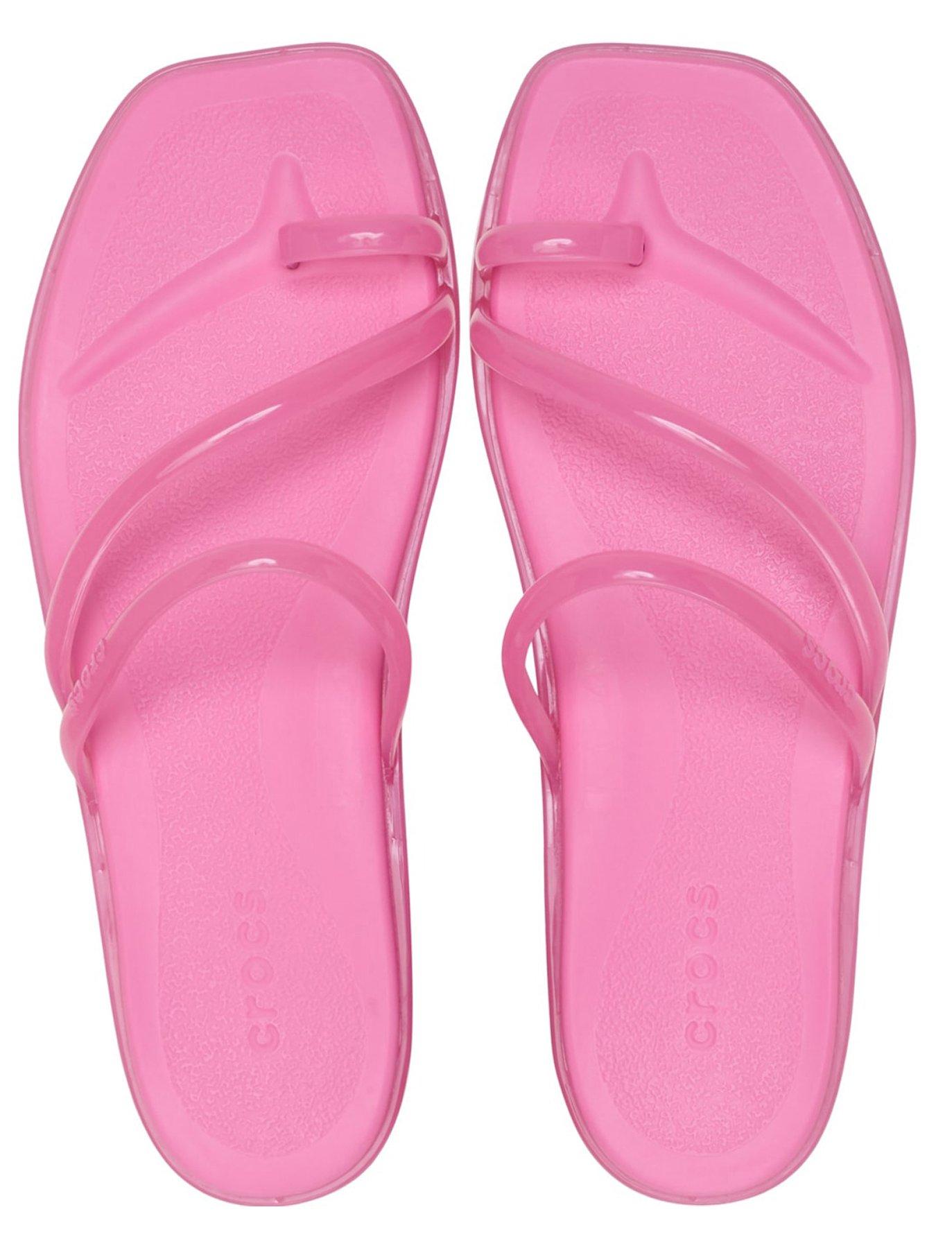 Image 4 of 6 of Crocs Miami Round Toe Loop - Pink