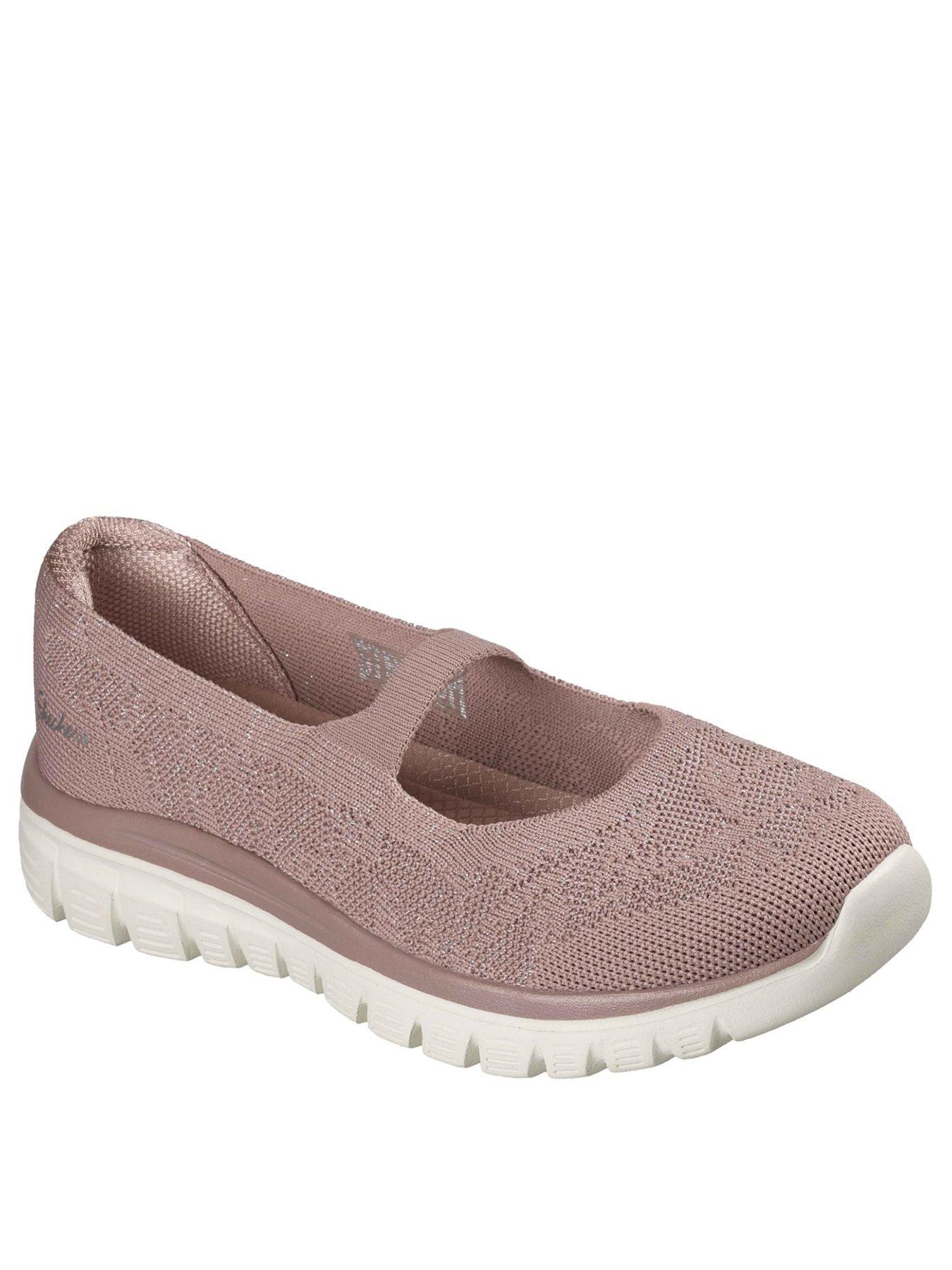 Image 2 of 5 of Skechers Graceful Ballet Flat Trainers- Pink