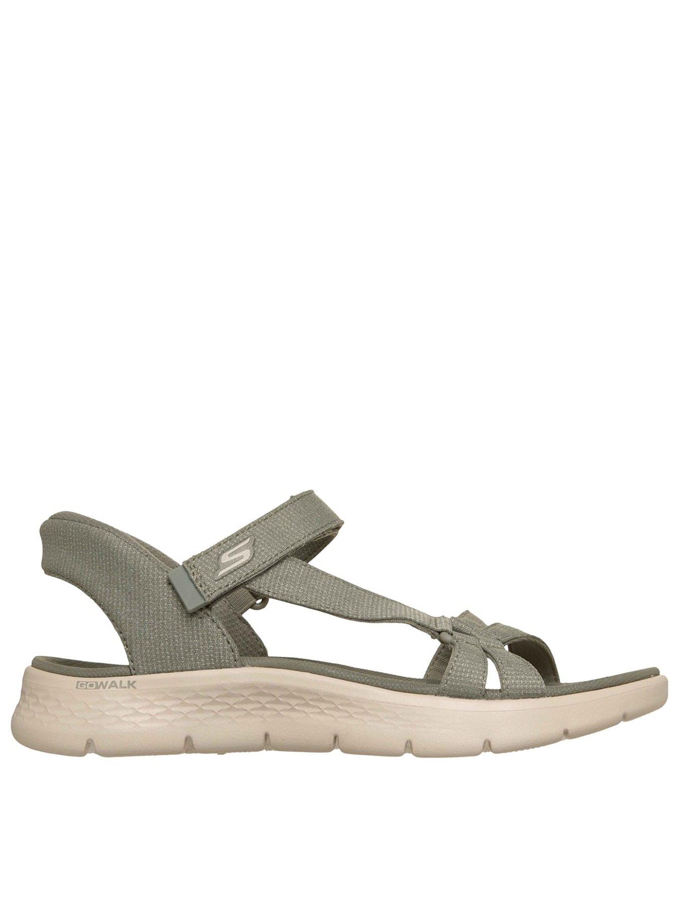 Skechers Go Walk Flex Illuminate Sandals - Green