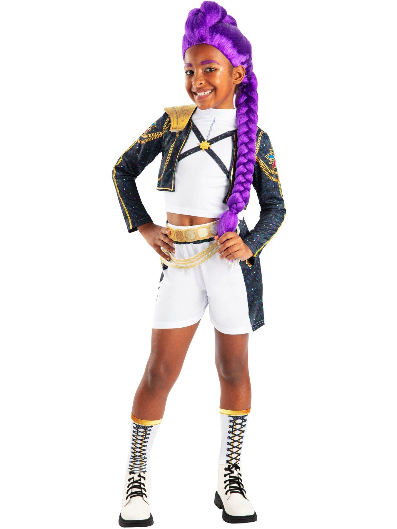 Image 1 of 6 of K-Pop Demon Hunters Rumi Golden Deluxe Costume &amp; Wig