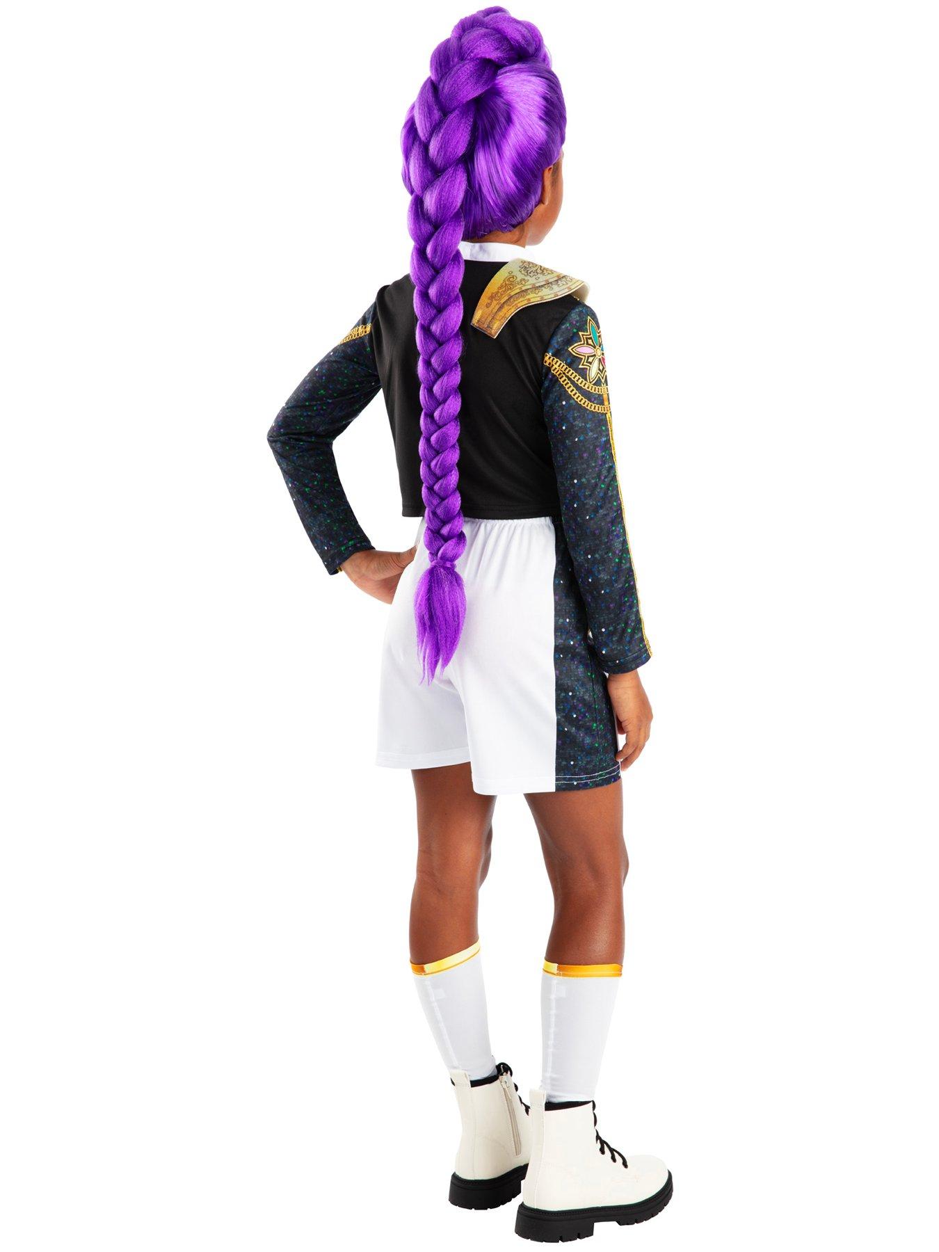 Image 2 of 6 of K-Pop Demon Hunters Rumi Golden Deluxe Costume &amp; Wig