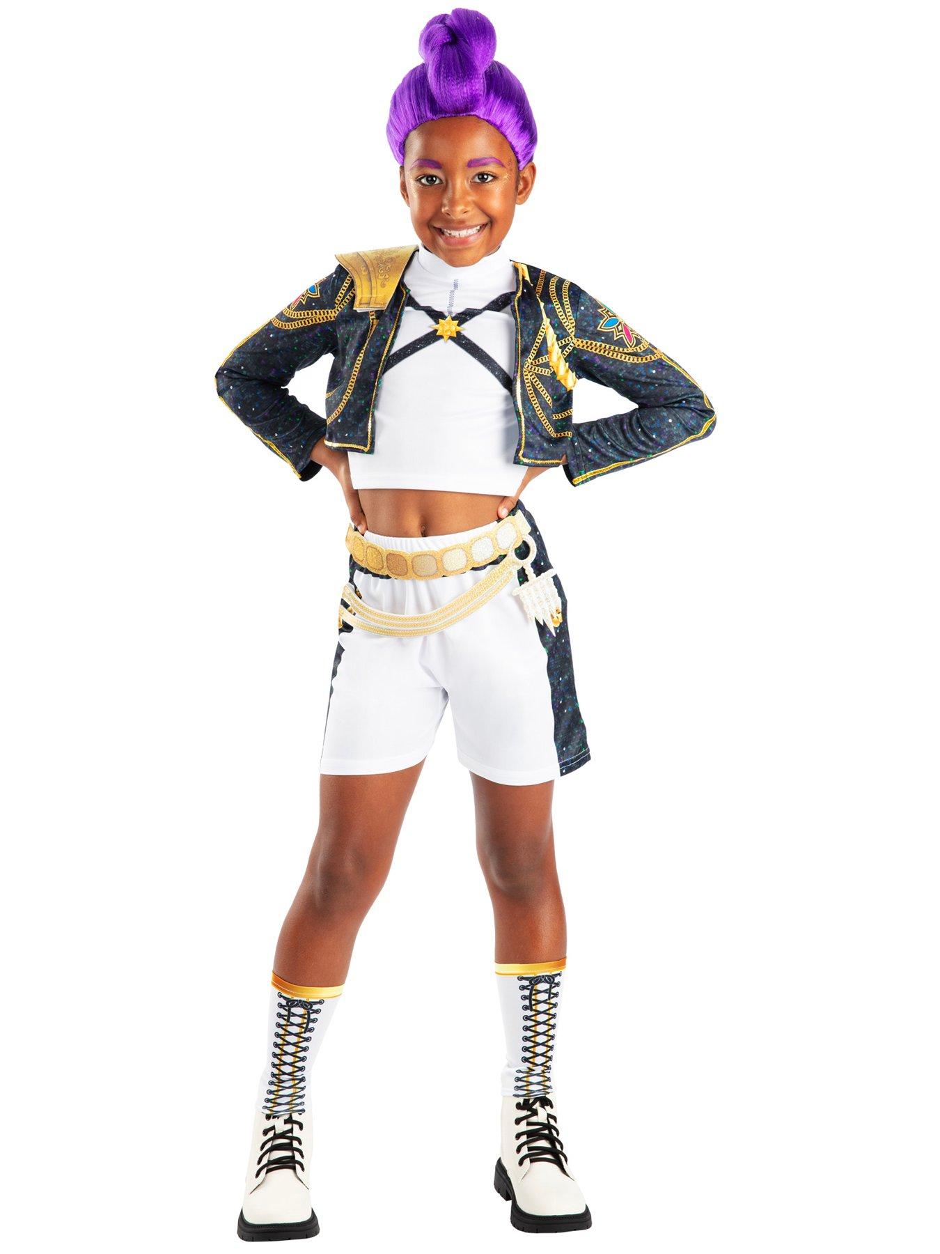 Image 3 of 6 of K-Pop Demon Hunters Rumi Golden Deluxe Costume &amp; Wig