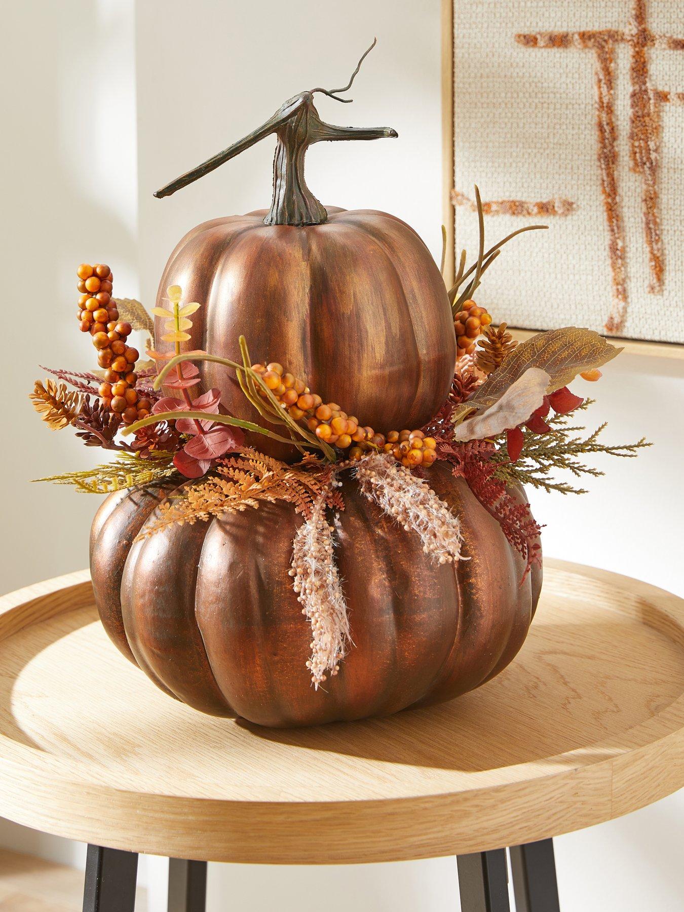 Image 1 of 7 of The Very Collection 33&nbsp;cm Pumpkin Stack Autumn Decoration