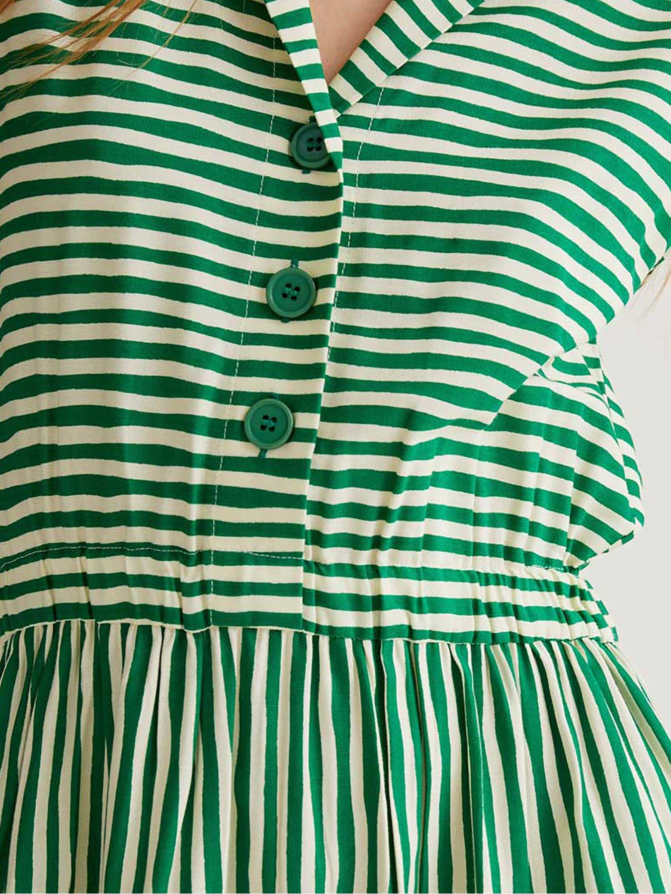Image 4 of 4 of Compania Fantastica STRIPED MIDI DRESS