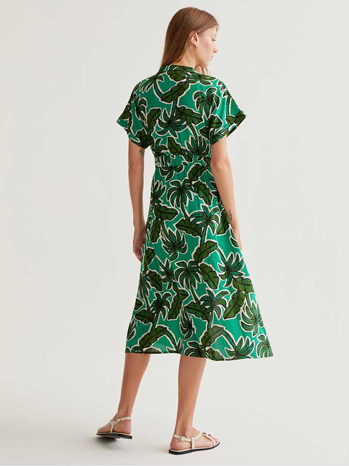 Image 2 of 4 of Compania Fantastica PALM TREE MIDI DRESS