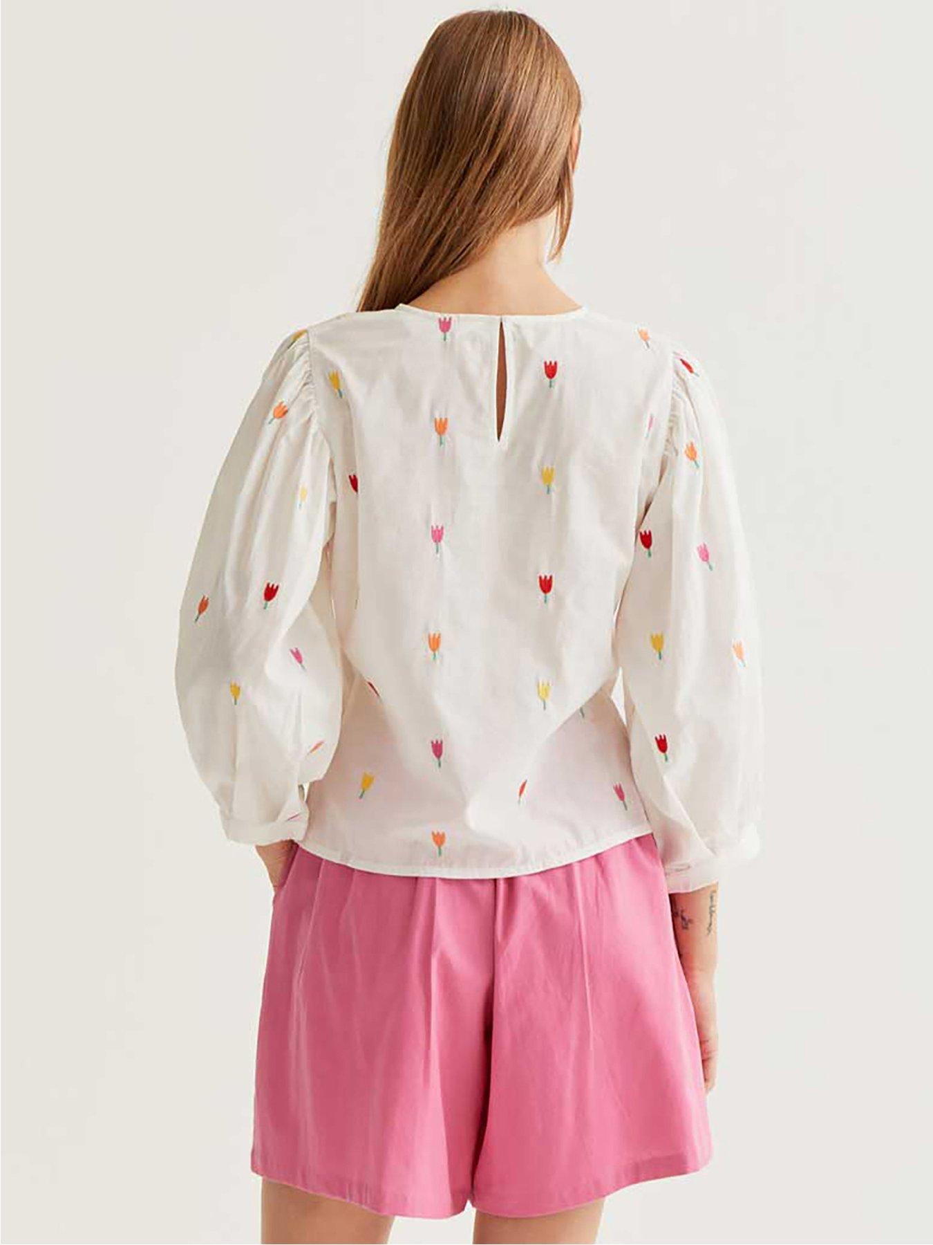 compania-fantastica-long-sleeve-tulip-blousestillFront