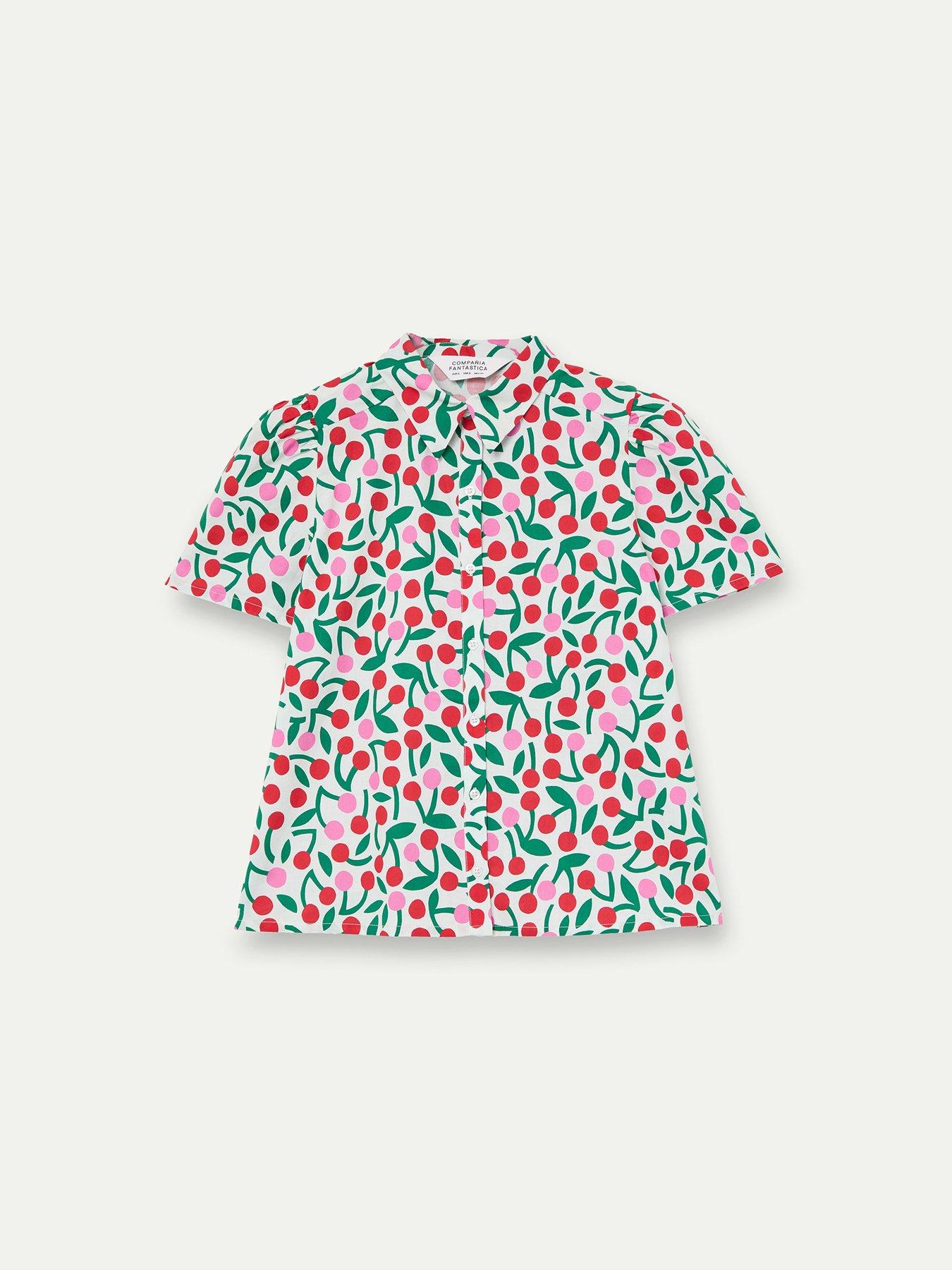 Image 6 of 6 of Compania Fantastica CHERRIES SHORT SLEEVE SHIRT