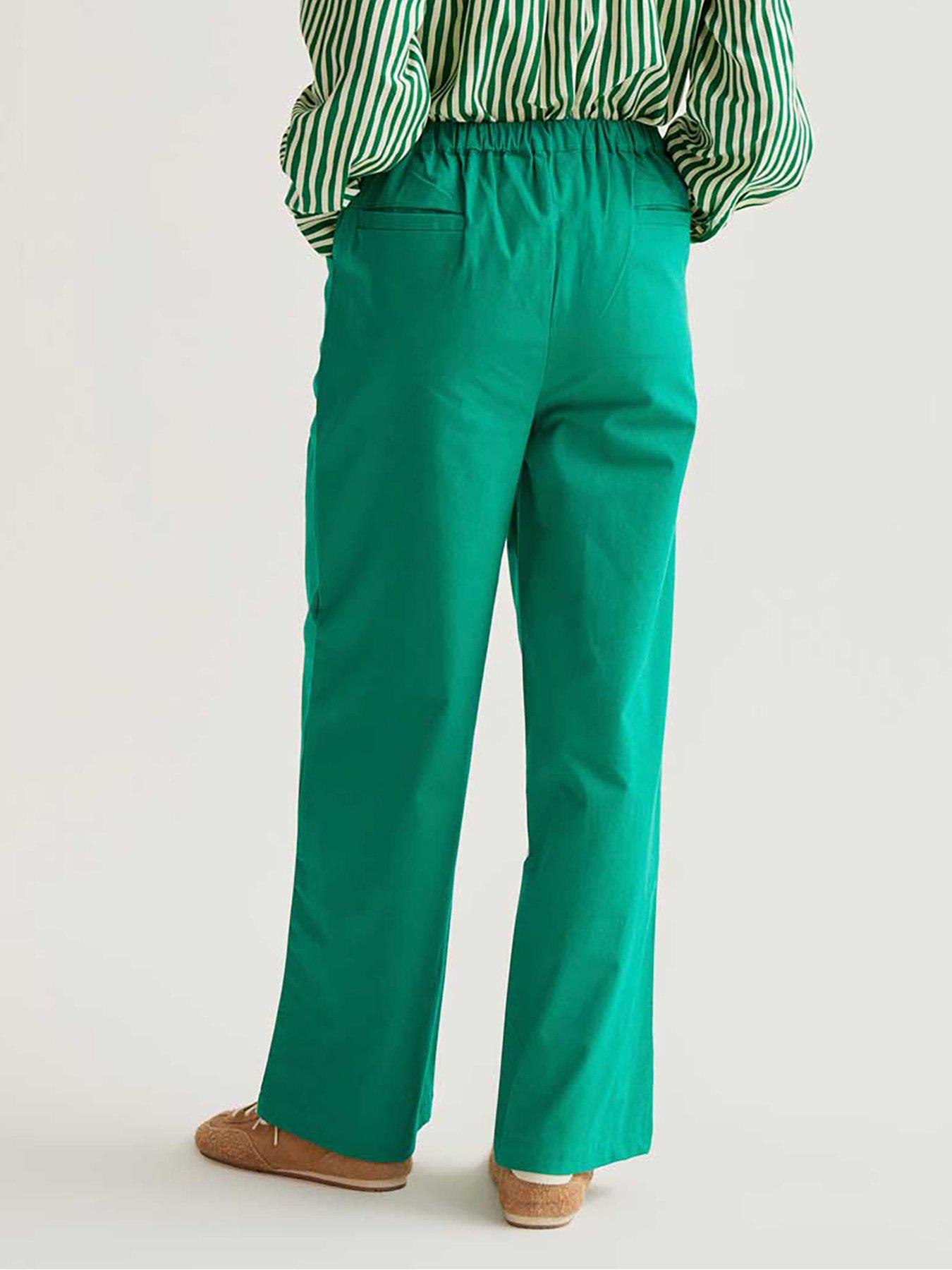 compania-fantastica-structured-trousers-greenstillFront