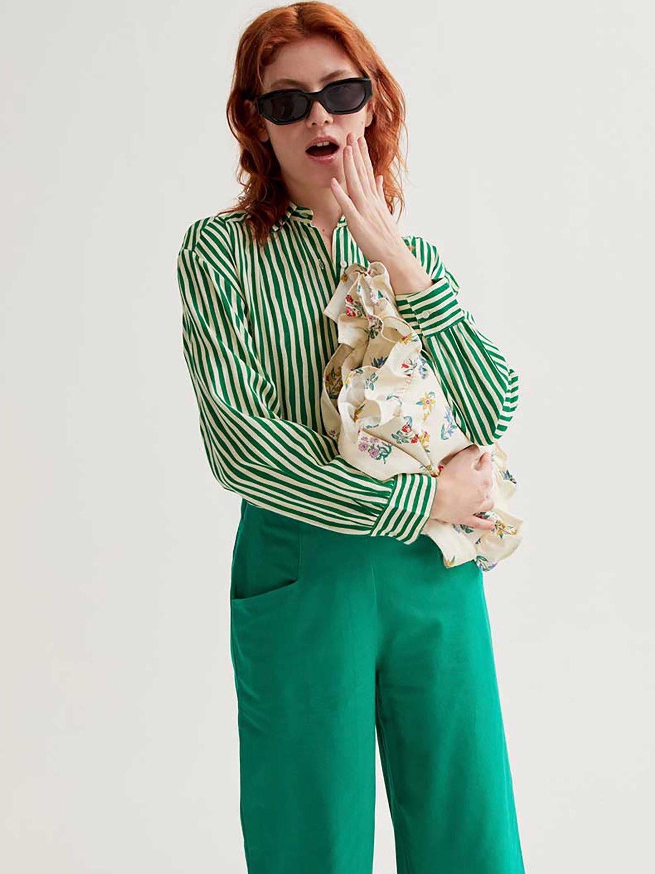 compania-fantastica-structured-trousers-greenoutfit