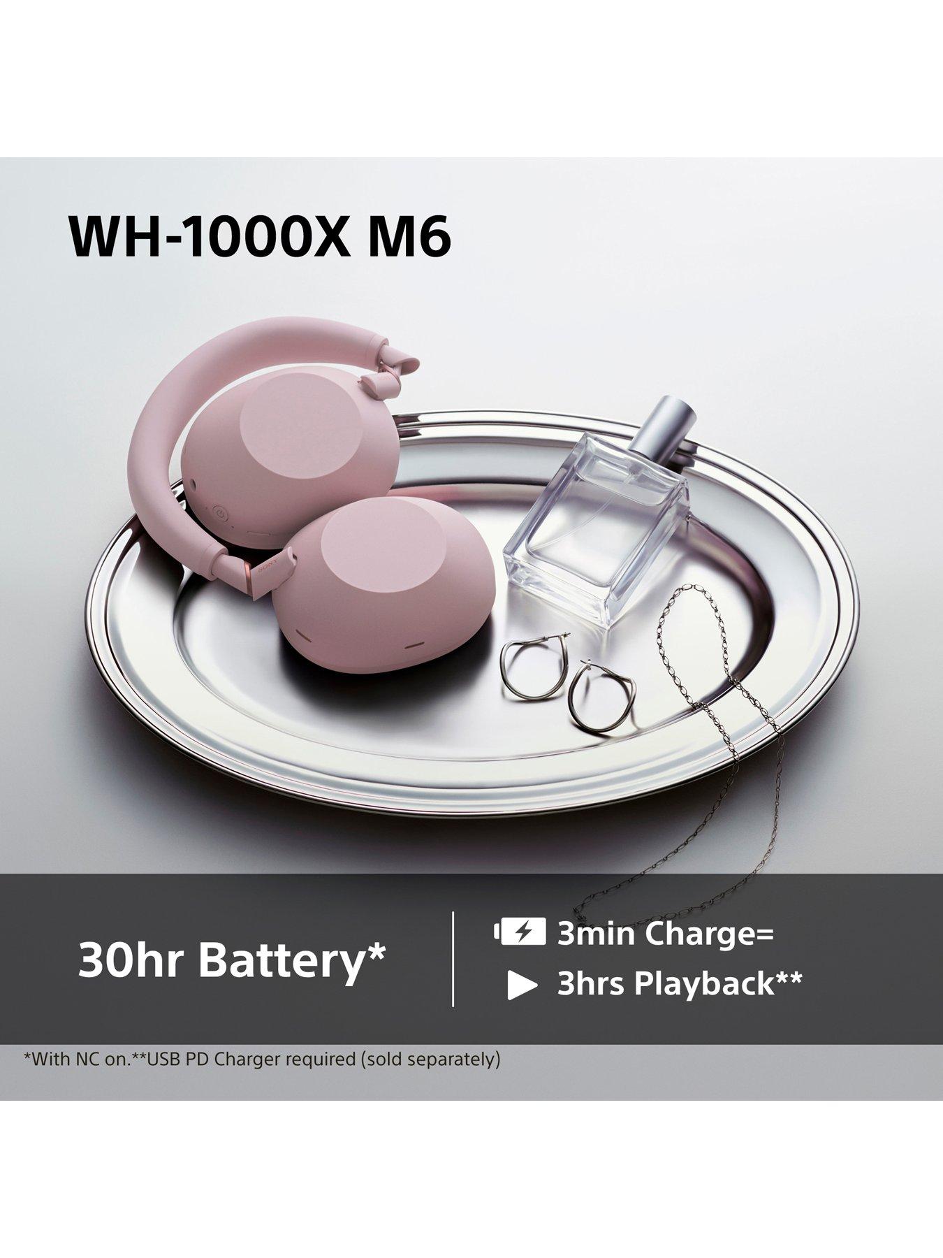 Image 4 of 8 of Sony WH1000XM6 WIRELESS NOISE CANCELLING OVERHEAD HEADPHONE - PINK