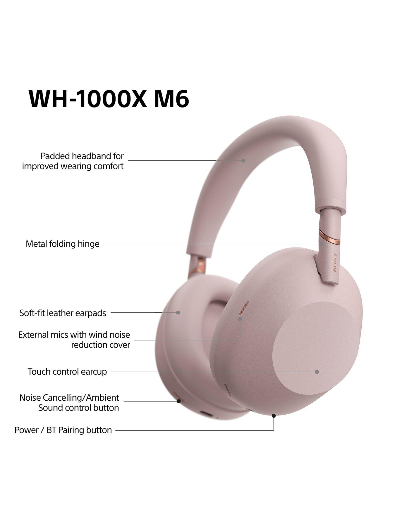 Image 6 of 8 of Sony WH1000XM6 WIRELESS NOISE CANCELLING OVERHEAD HEADPHONE - PINK