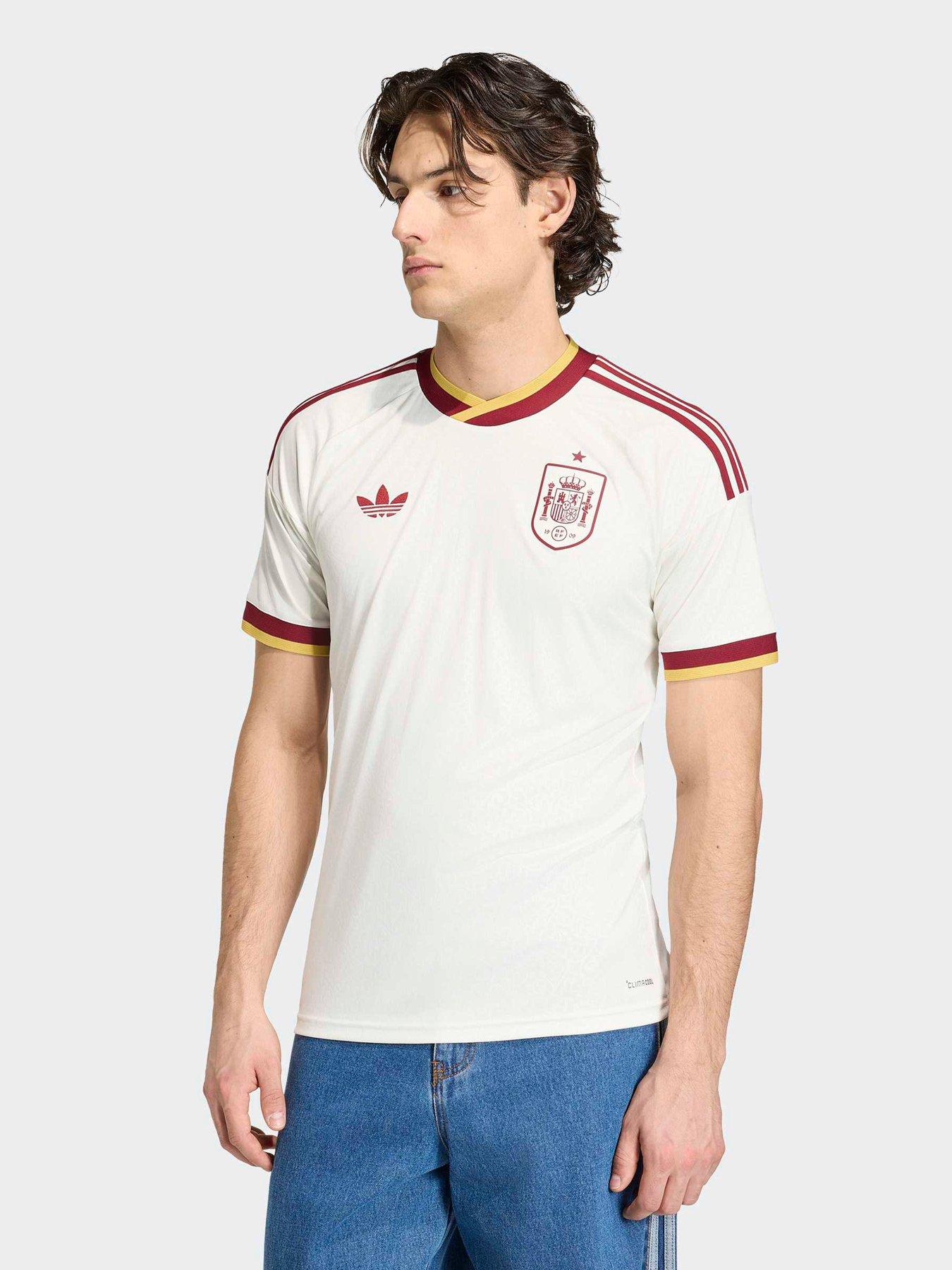 Image 1 of 5 of adidas Mens Spain 26 Away Replica Football Shirt - White