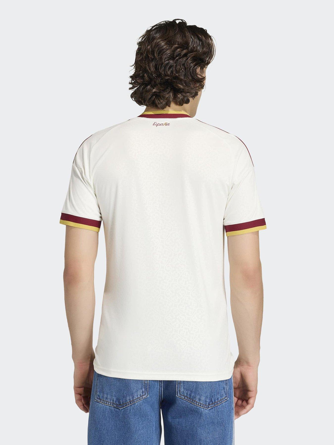 Image 2 of 5 of adidas Mens Spain 26 Away Replica Football Shirt - White
