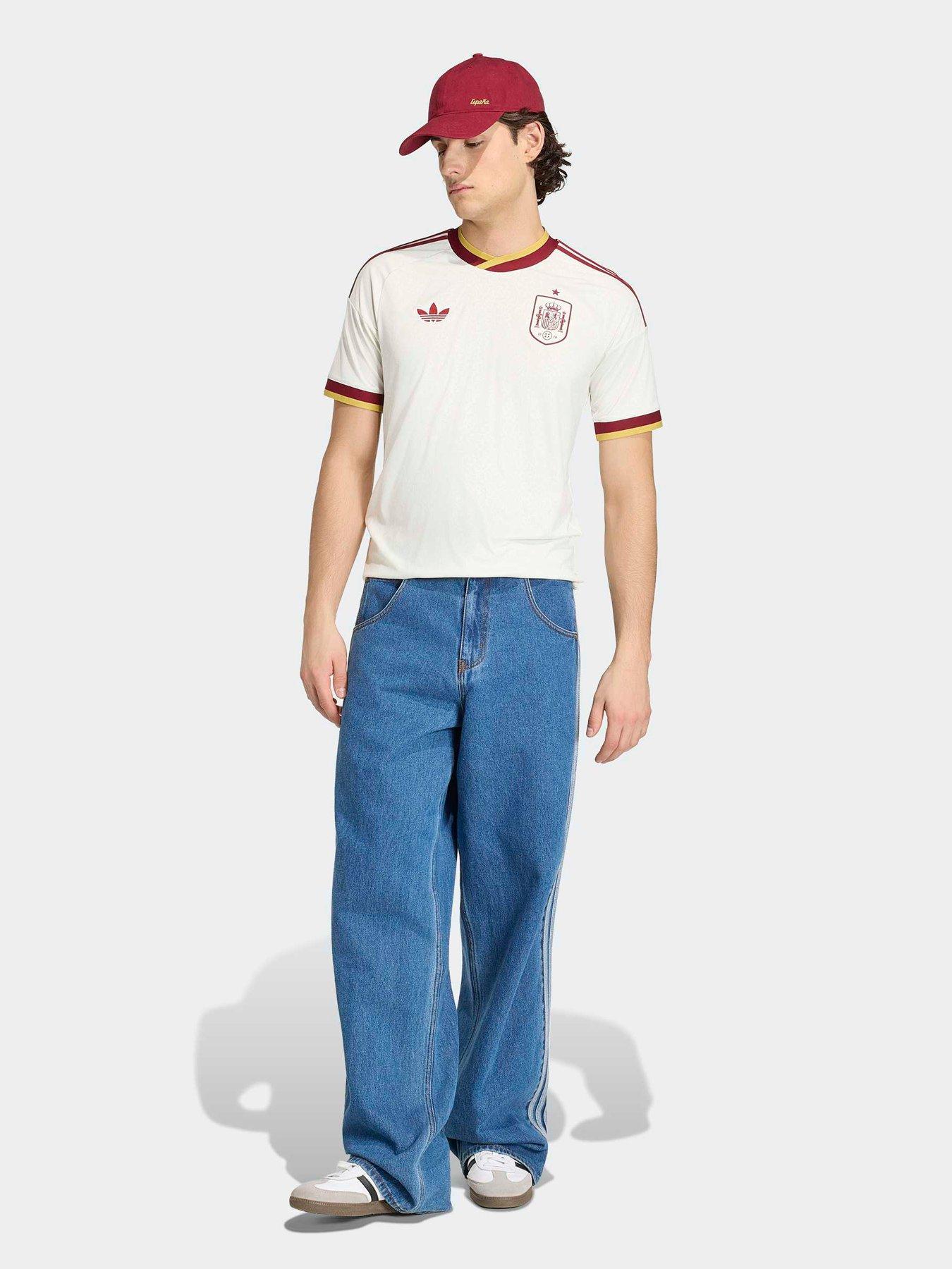 Image 3 of 5 of adidas Mens Spain 26 Away Replica Football Shirt - White