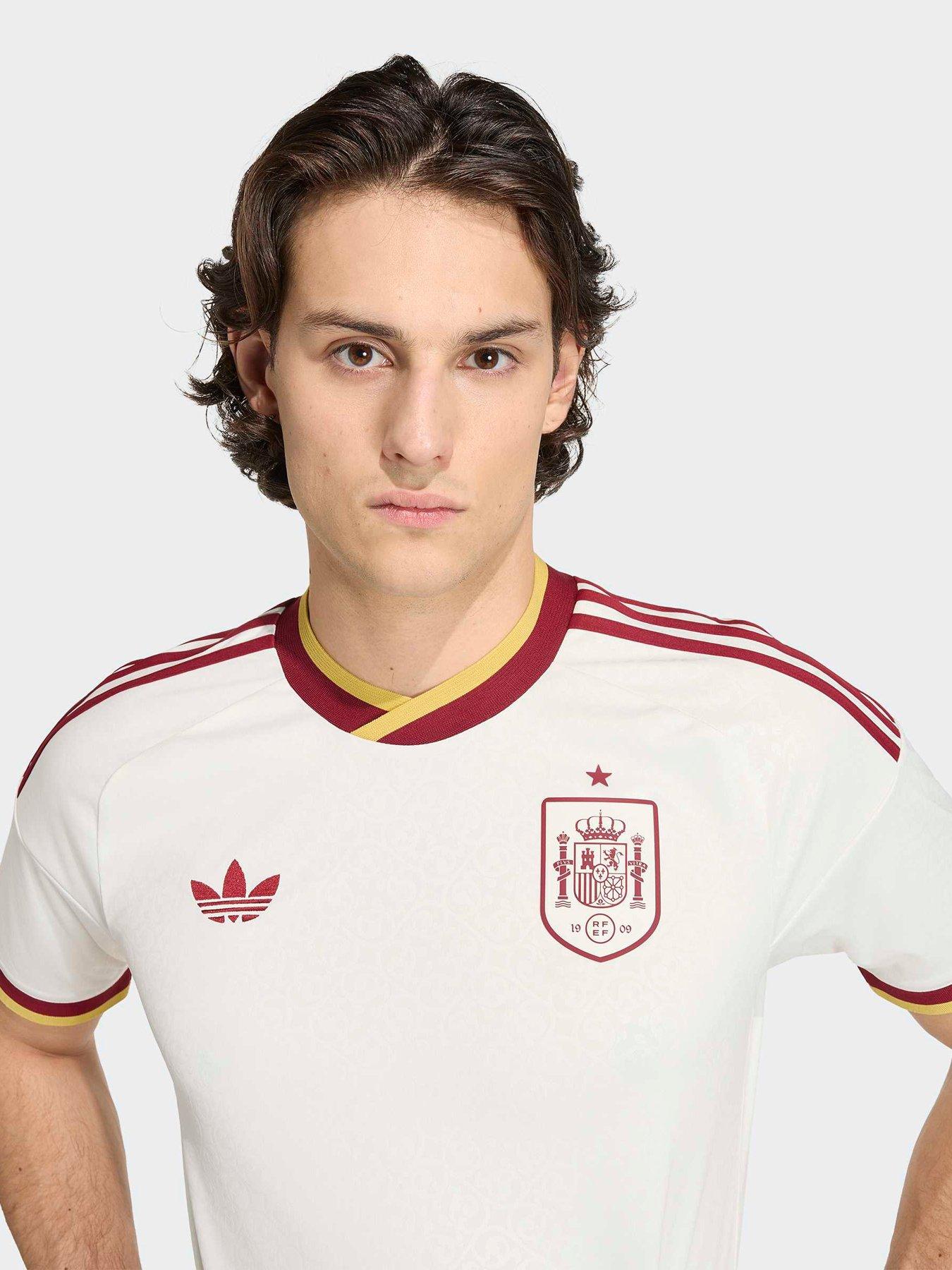 Image 4 of 5 of adidas Mens Spain 26 Away Replica Football Shirt - White
