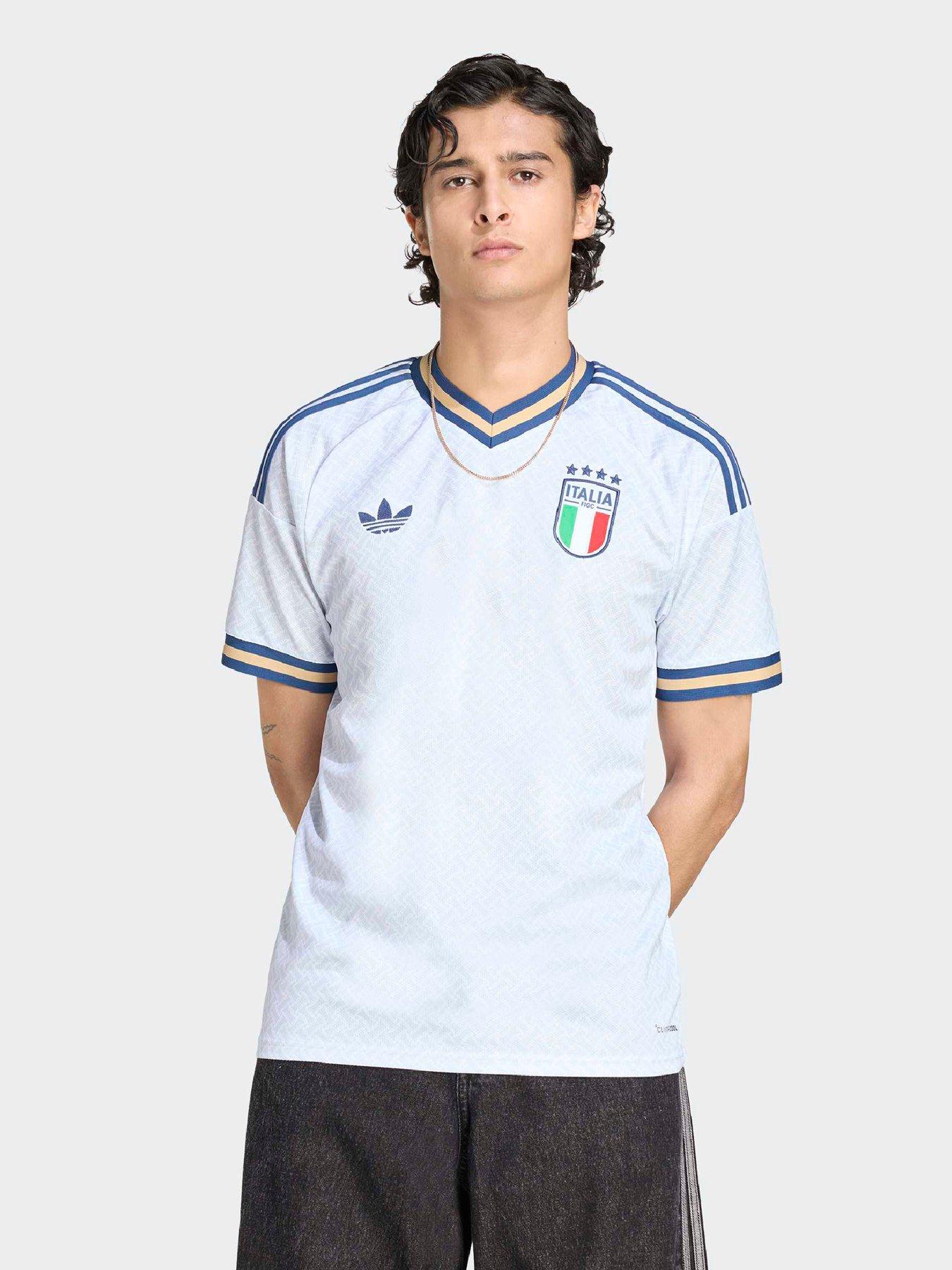 Image 1 of 4 of adidas Mens Italy 26 Away Replica Football Shirt - White