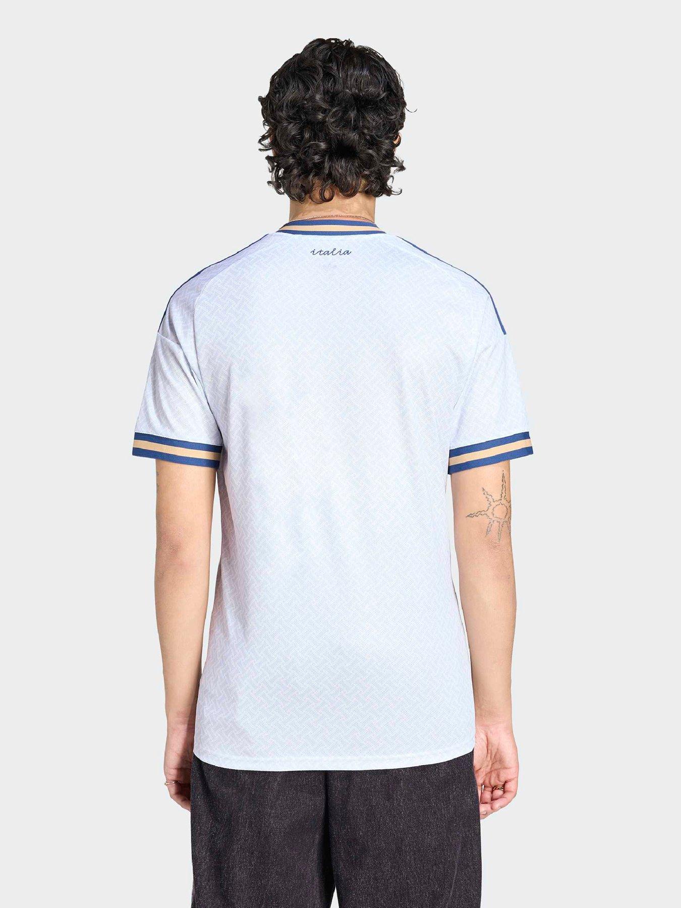 Image 2 of 4 of adidas Mens Italy 26 Away Replica Football Shirt - White