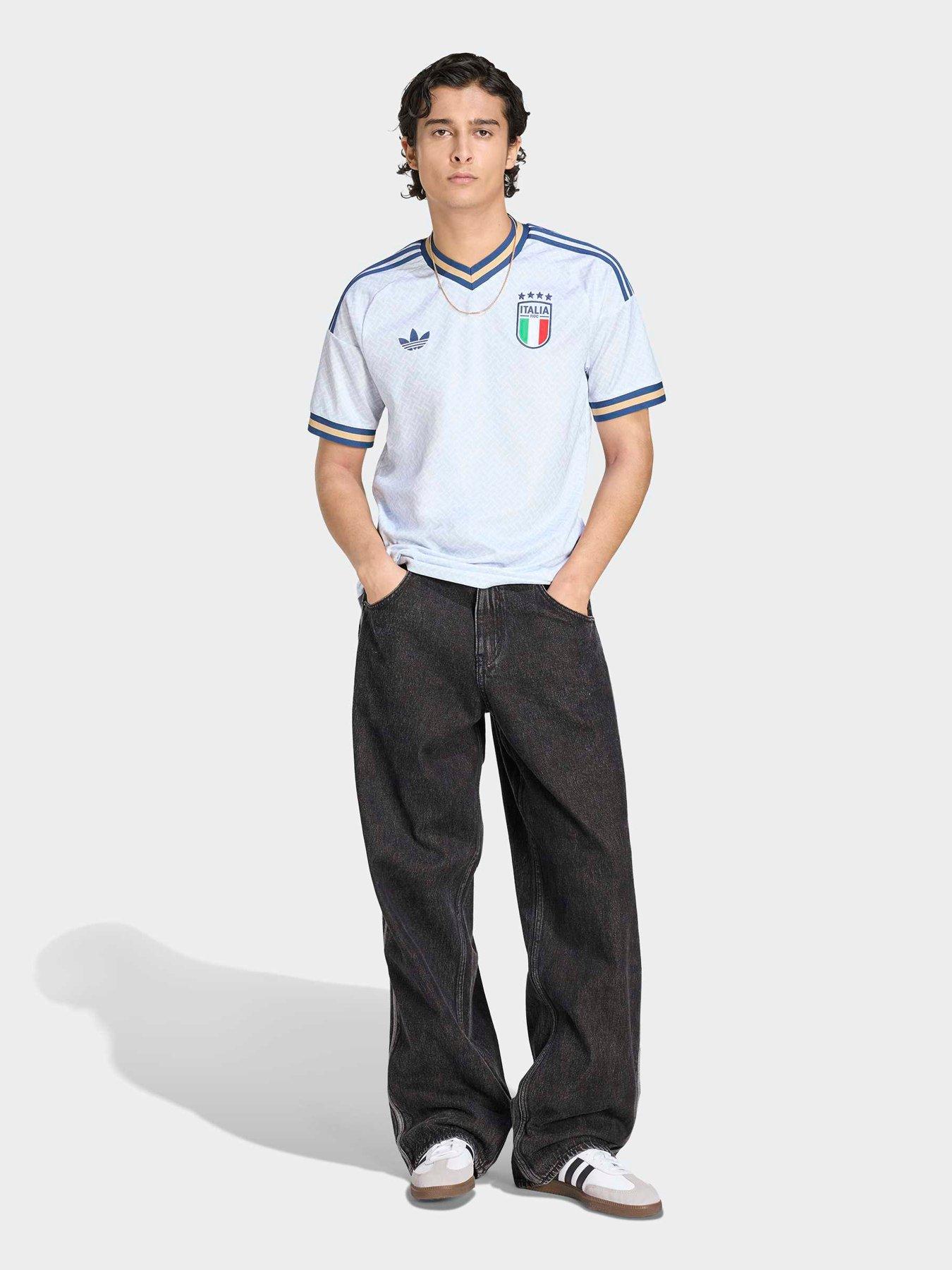 Image 3 of 4 of adidas Mens Italy 26 Away Replica Football Shirt - White