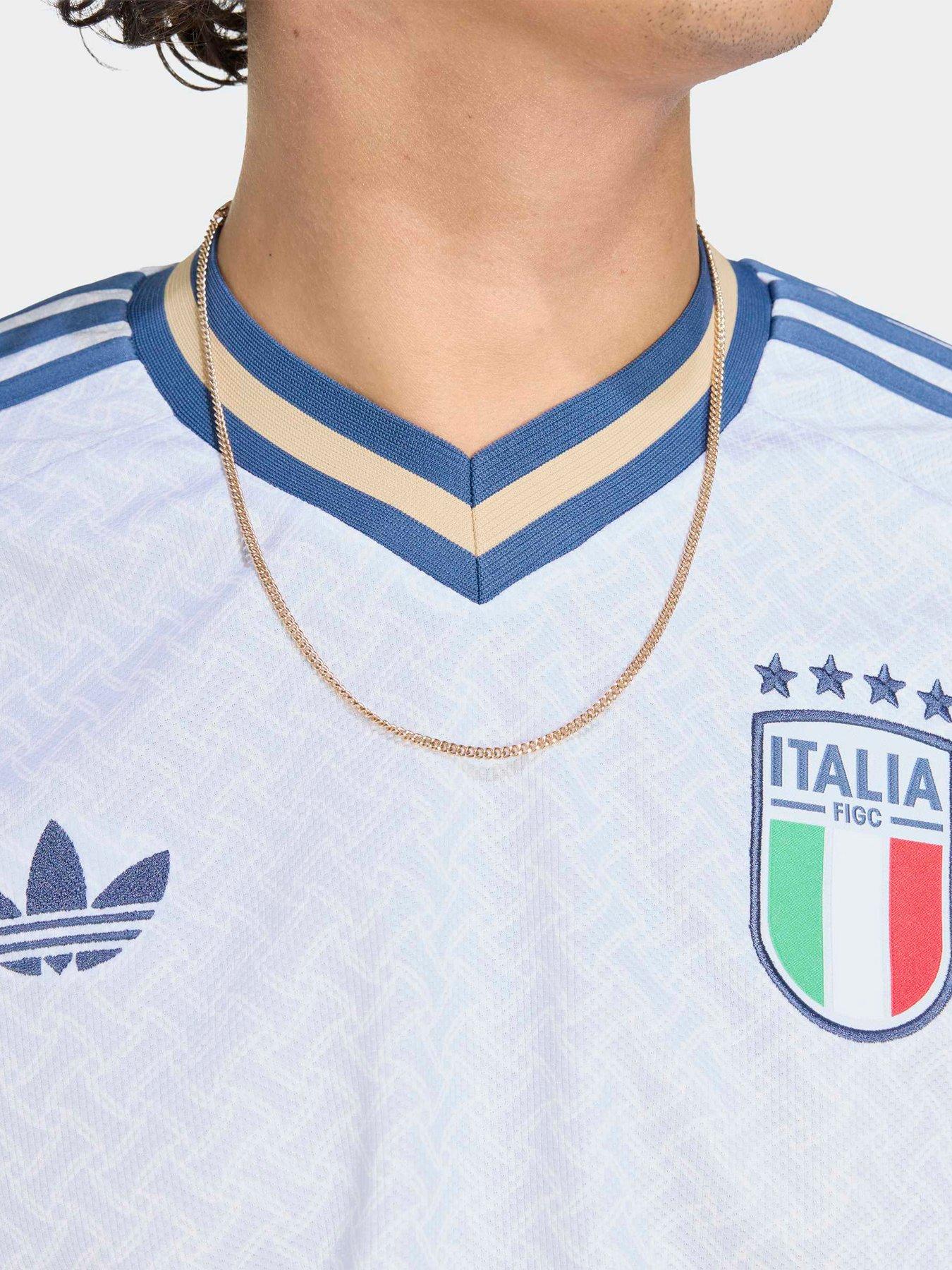 Image 4 of 4 of adidas Mens Italy 26 Away Replica Football Shirt - White