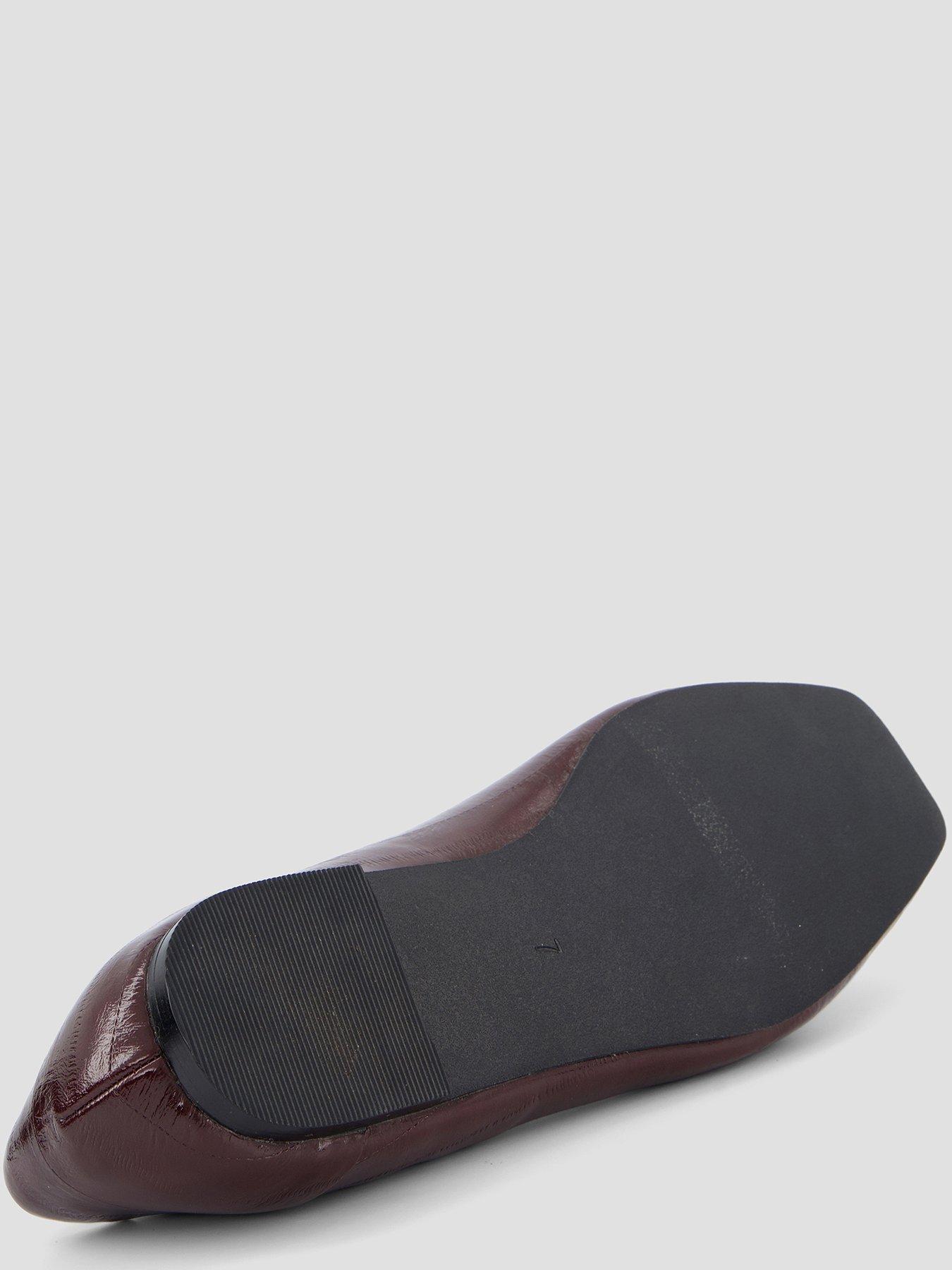 Image 4 of 6 of The Very Collection High Vamp Ballerina - Burgundy