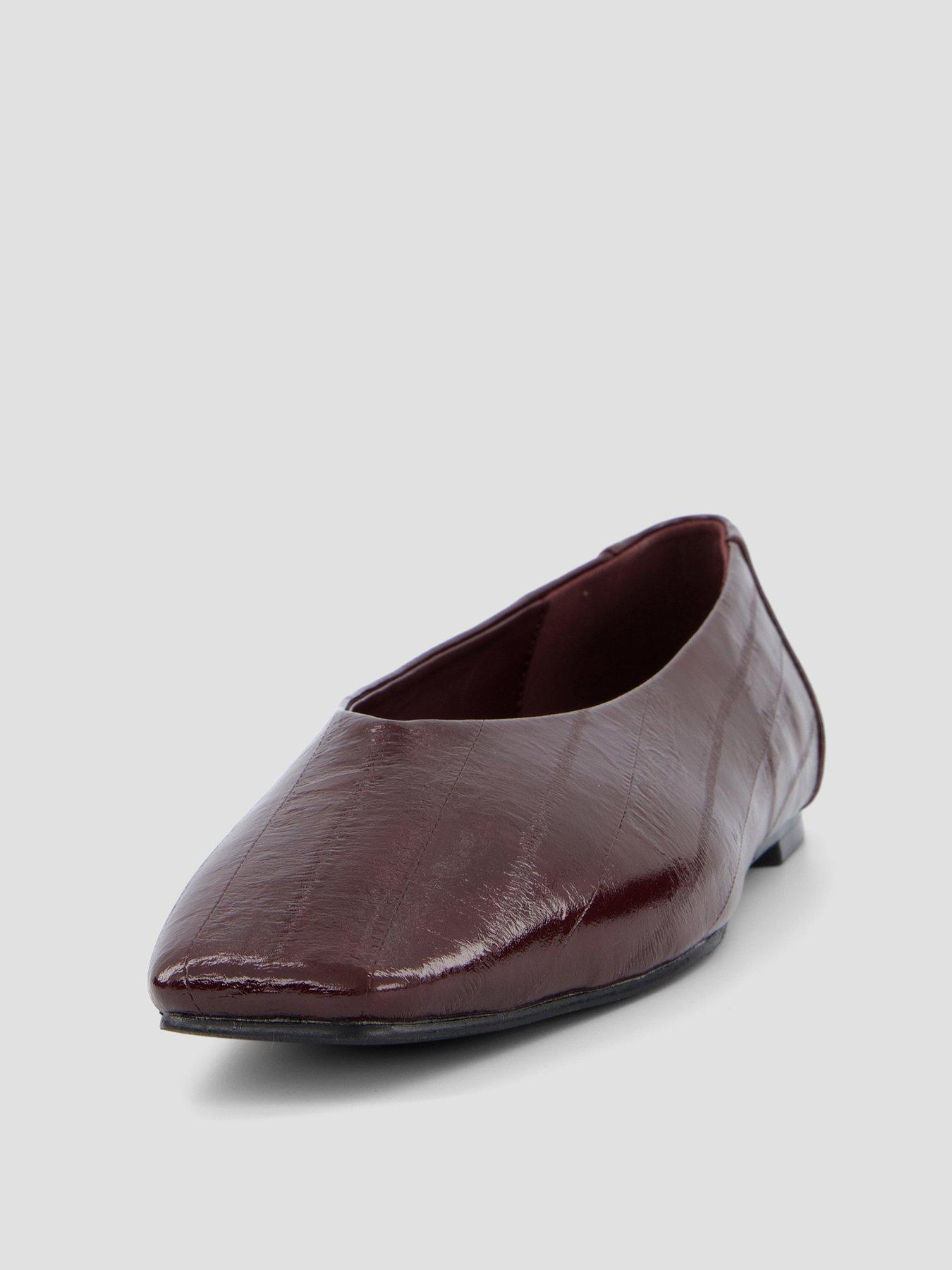Image 6 of 6 of The Very Collection High Vamp Ballerina - Burgundy